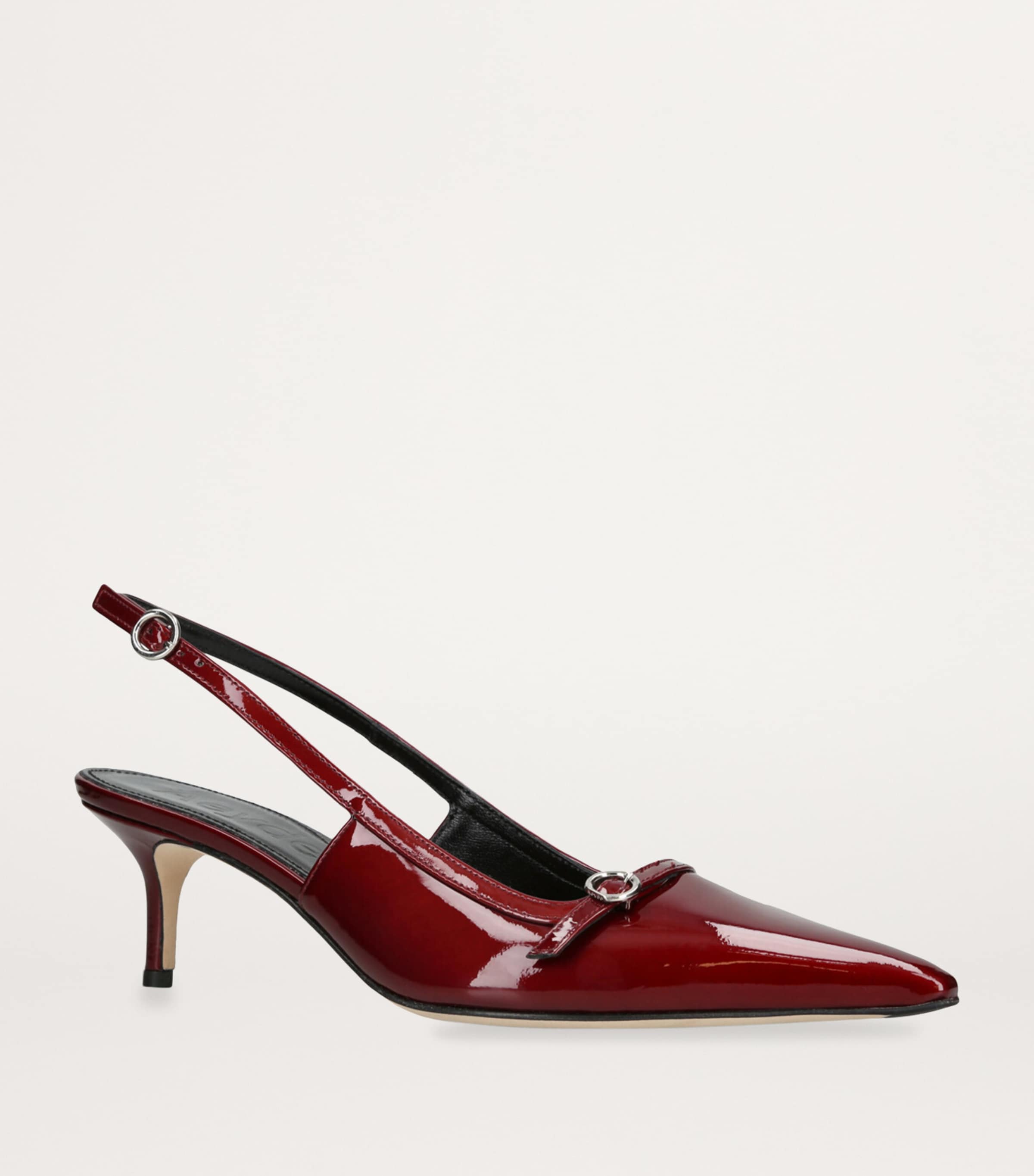 Patent Leather Saba Slingback Heels 55 RED/OTHER Image 4