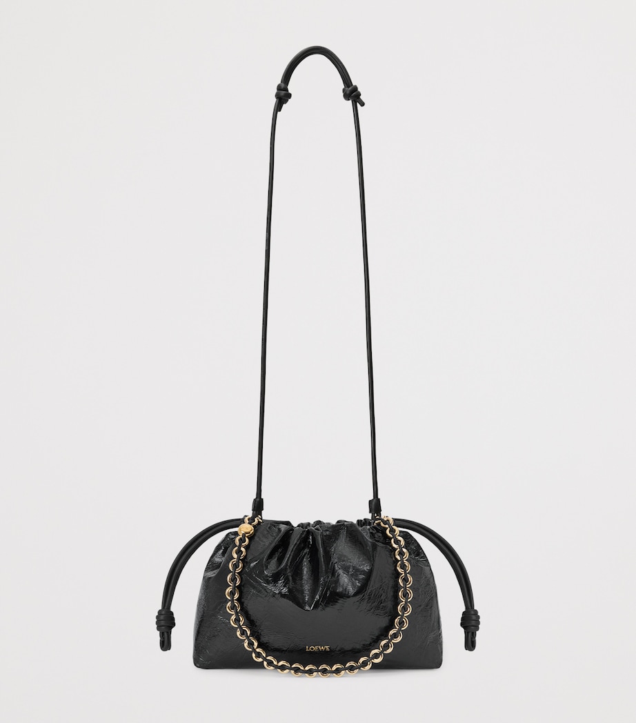 Medium Eel Leather Flamenco Purse BLACK Image 10