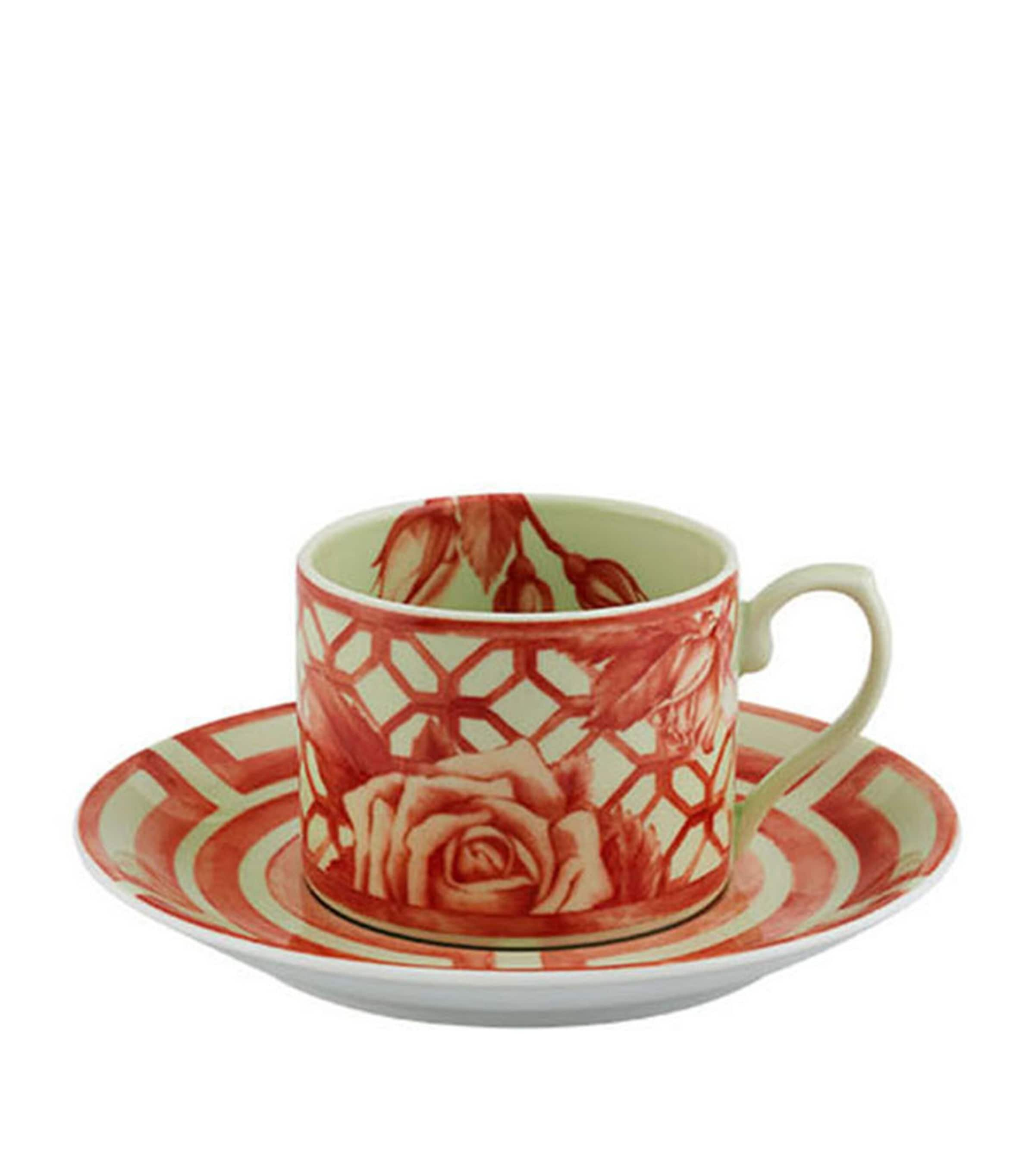 Vista Alegre The Meaning Teacup And Saucer In Red