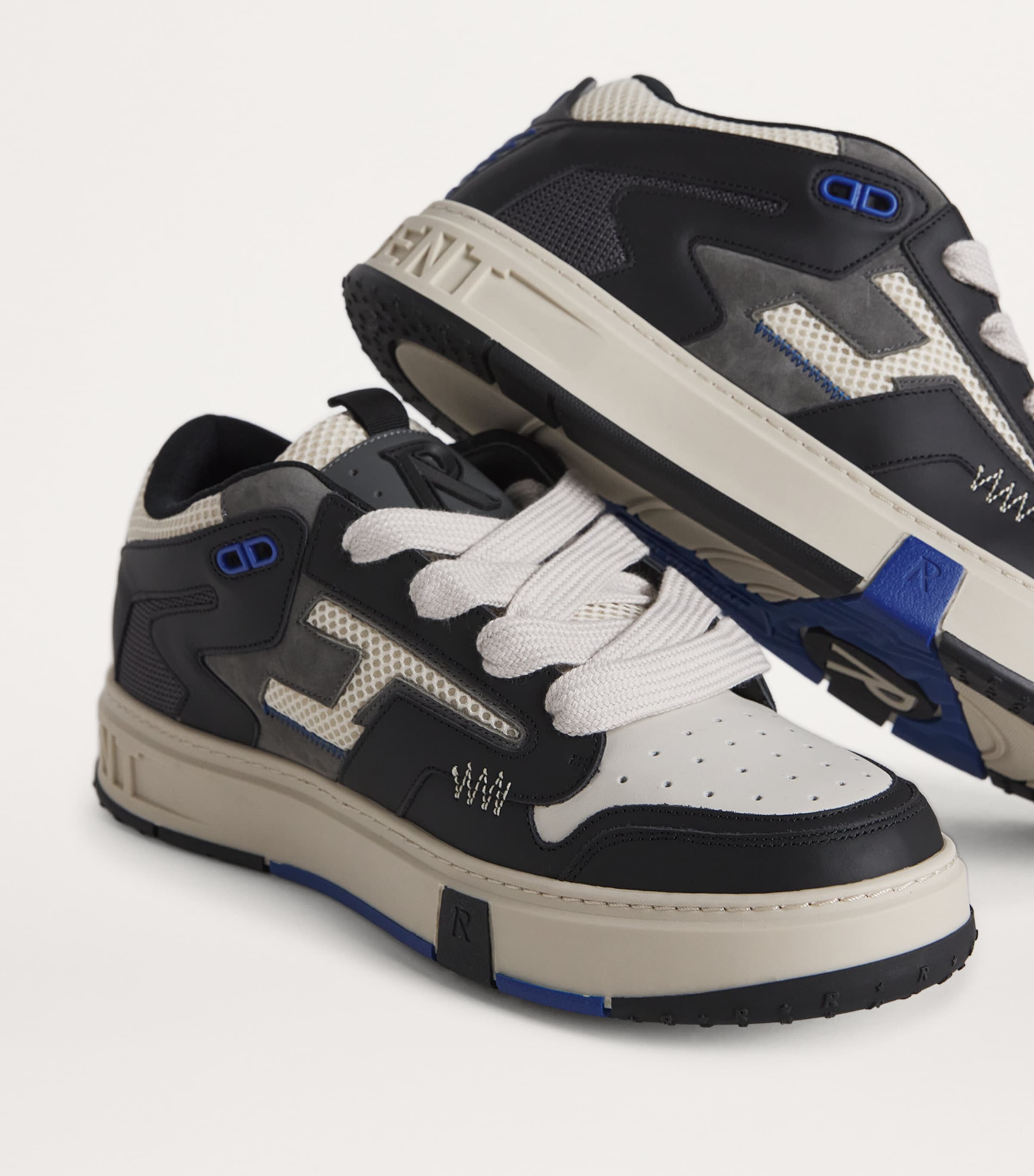 Leather Reptor Low-Top Sneakers BLACK/VINTAGE WHITE Image 7