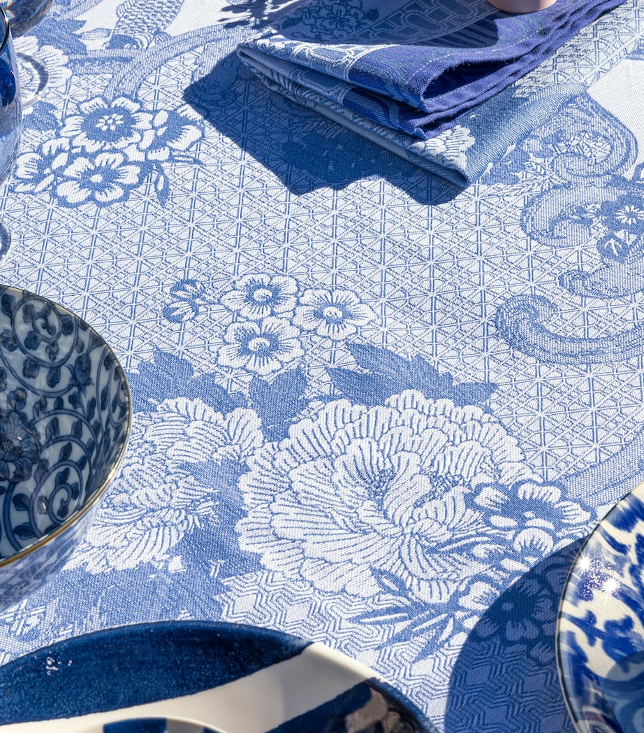 Le Jacquard Francais Promenade Imperiale table cloth, blue, 175 x 250 cm