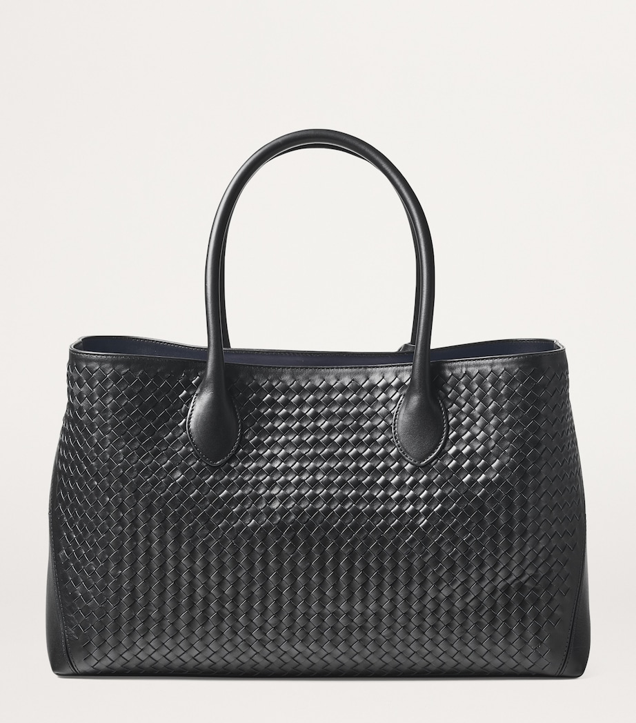 Leather London Tote Bag BLACK Image 2