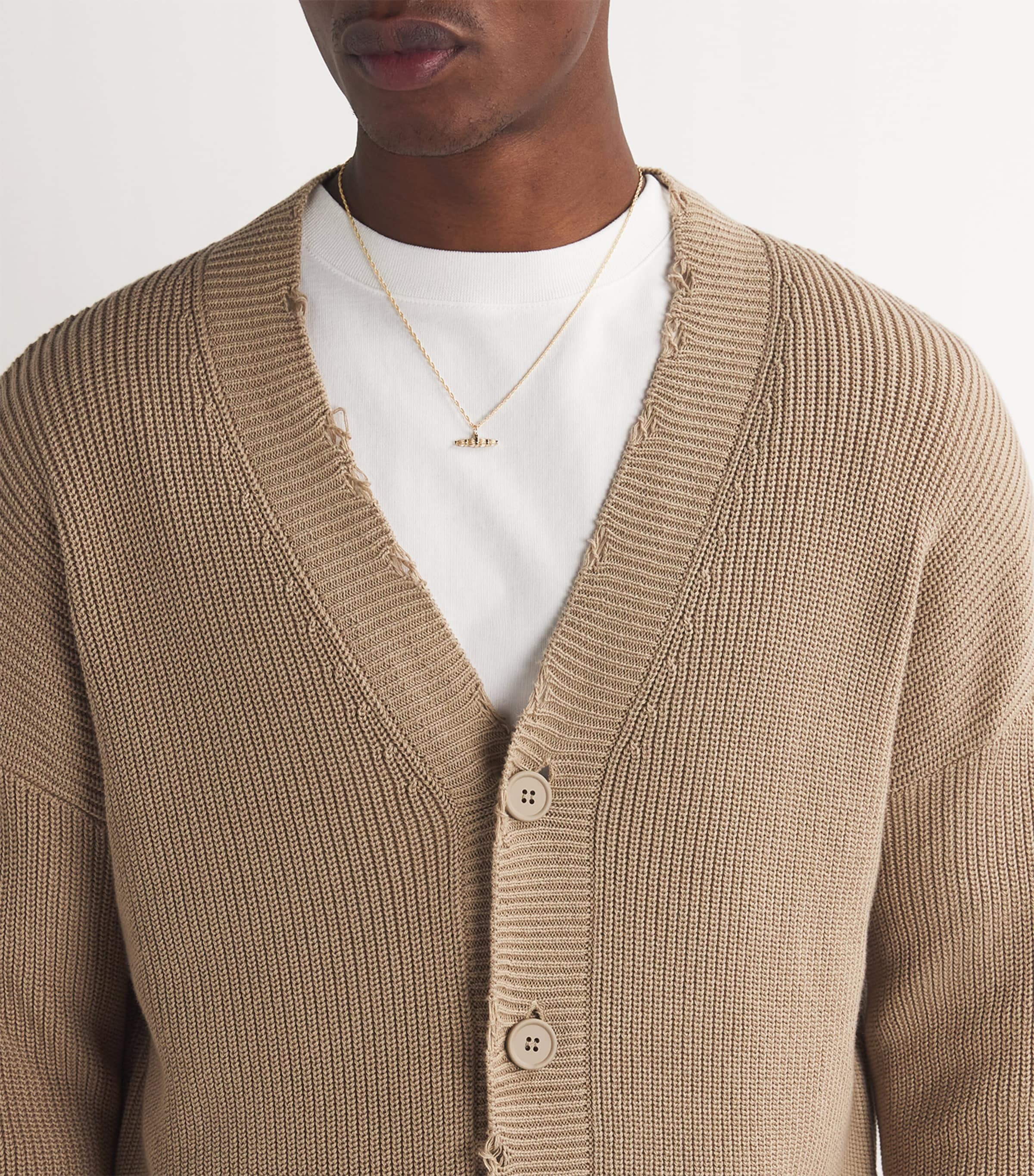 Recycled Yellow Gold Willow Bar Pendant Necklace GOLD (375) Image 2