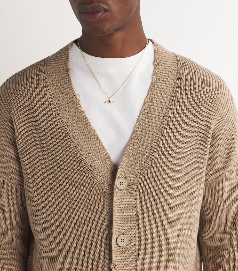 Recycled Yellow Gold Willow Bar Pendant Necklace GOLD (375) Image 2