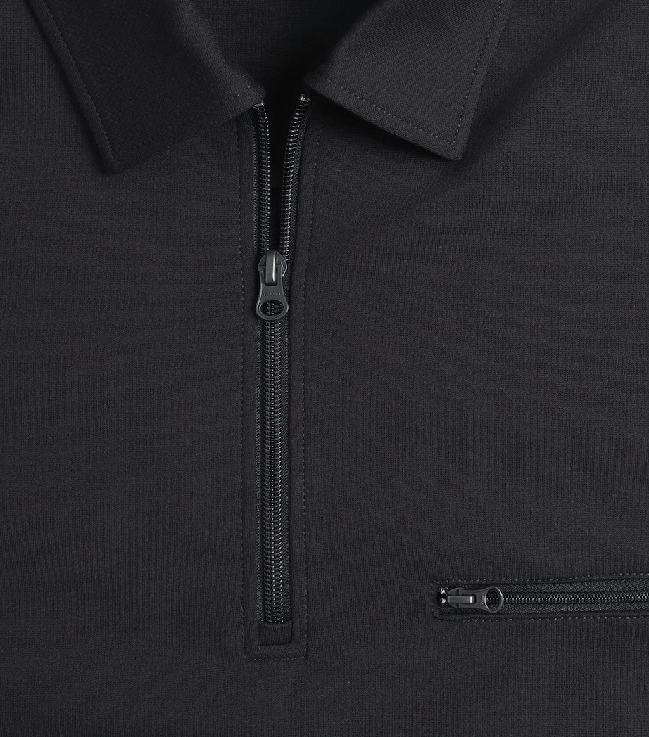 PAIGE Mens Grapello Quarter-Zip Sweater Black Image 6