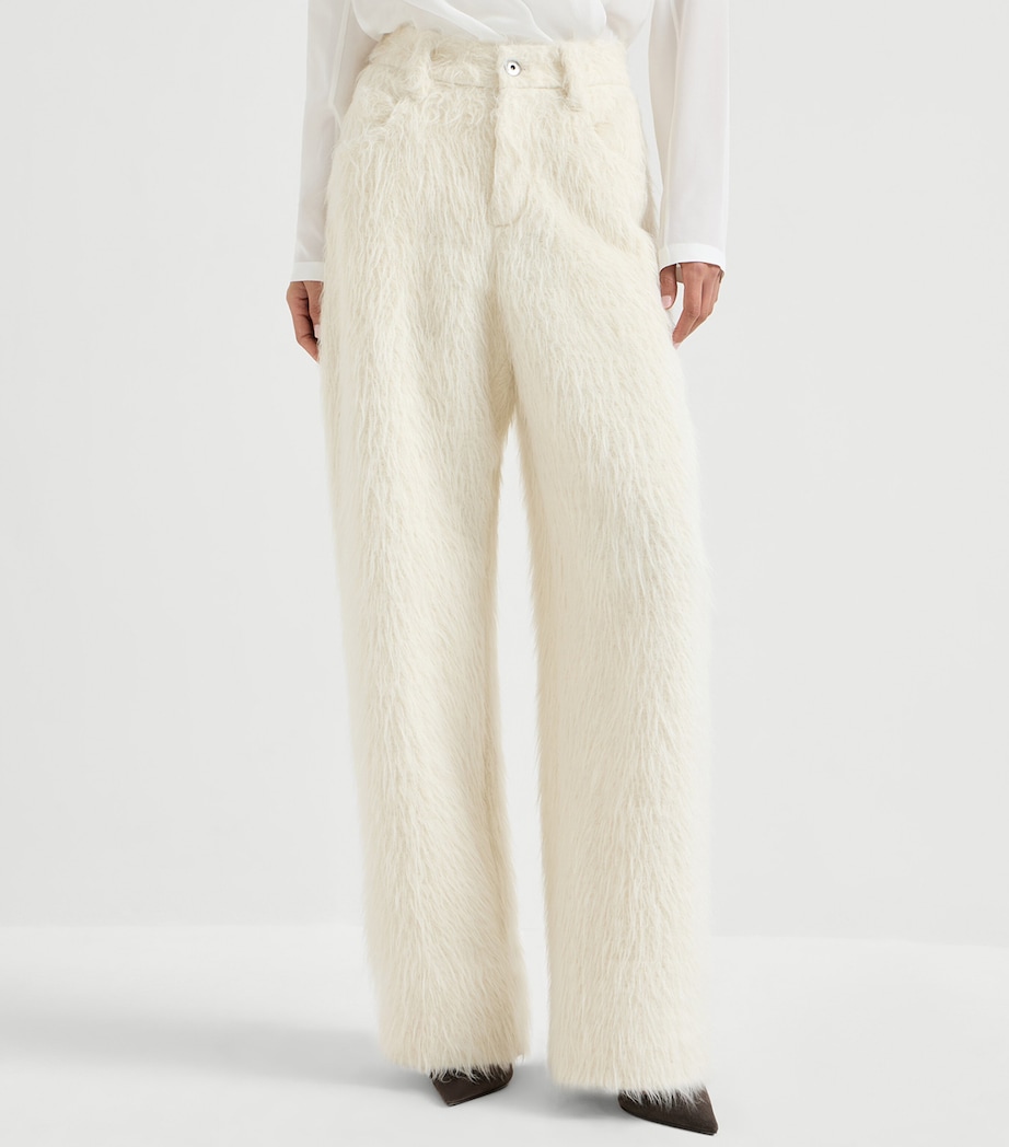 Alpaca-Blend Wide-Leg Trousers C001 Image 3