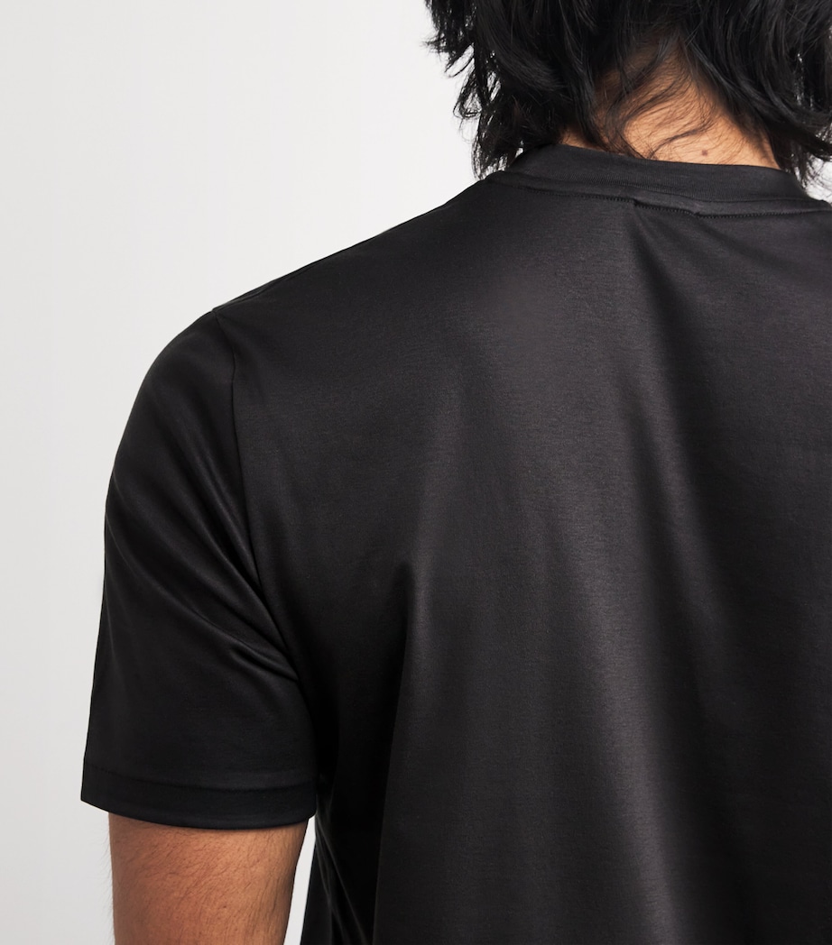 286 Sea Island Cotton Round Neck T-Shirt 188 ESPRESSO Image 7