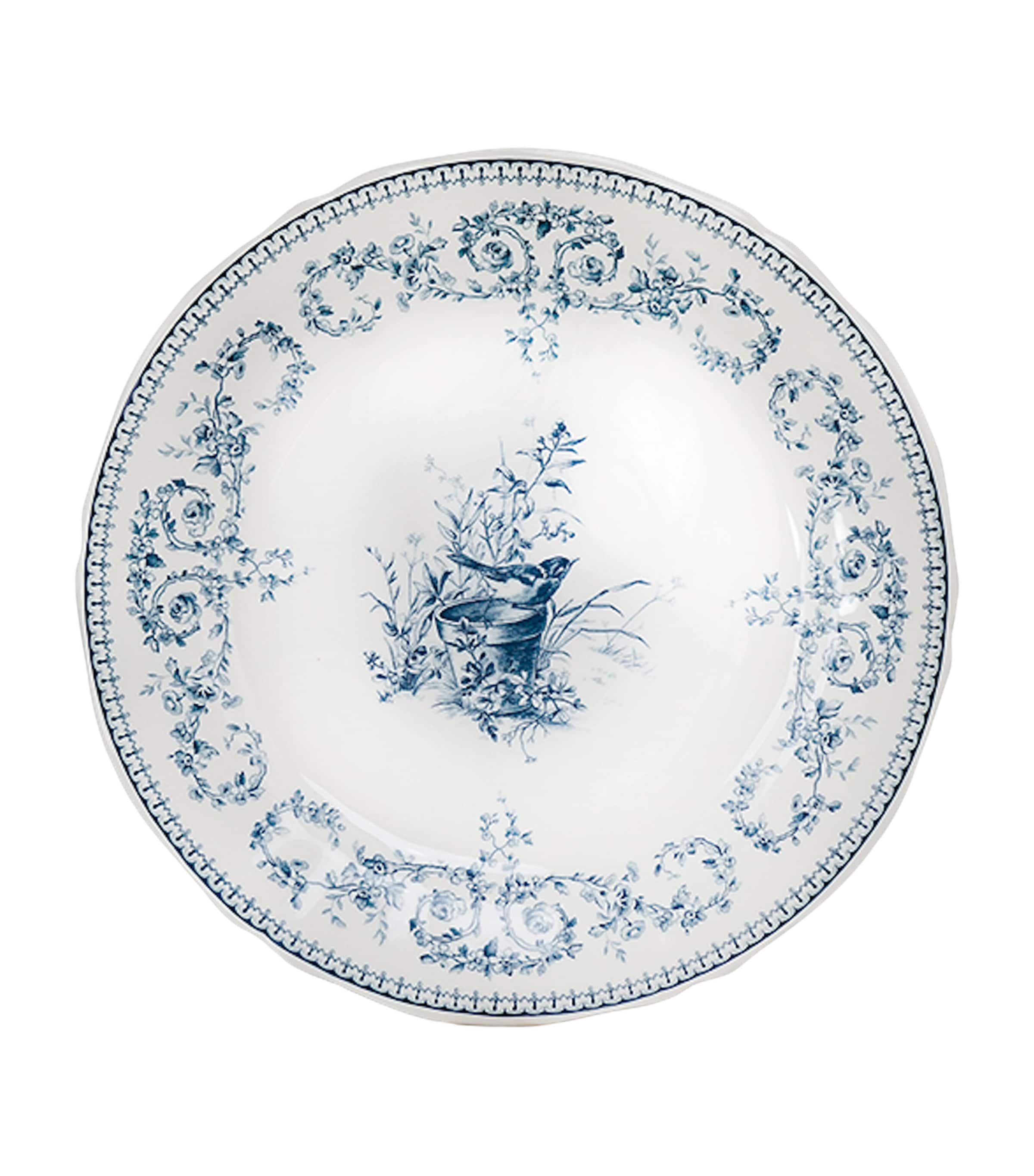 Set of 6 Ceramic Dépareillé Dessert Plates (23cm) BLUE Image 3