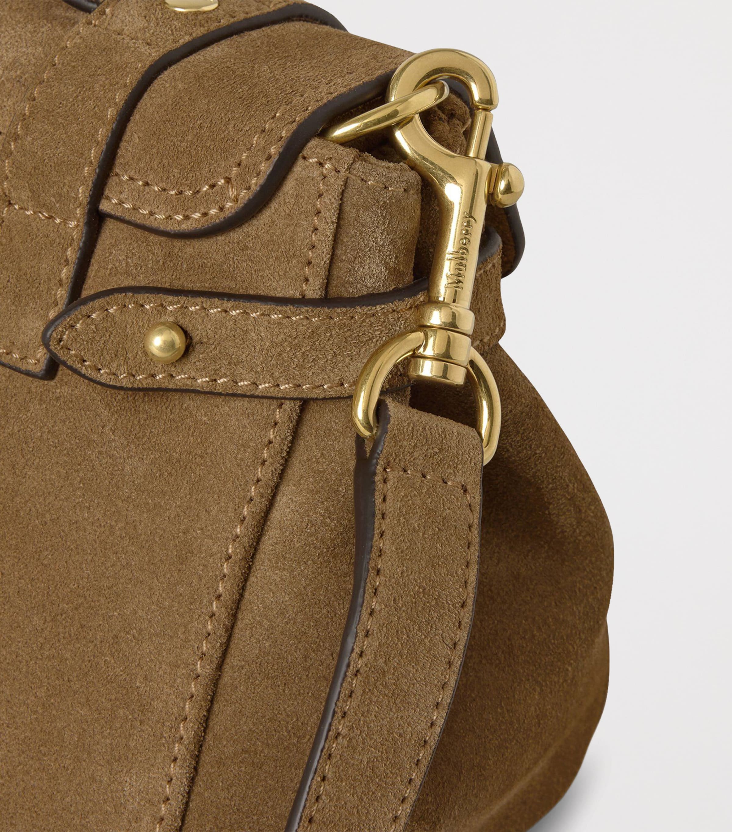 Mini Suede Alexa Cross-Body Bag SALCOMBE SAND Image 5