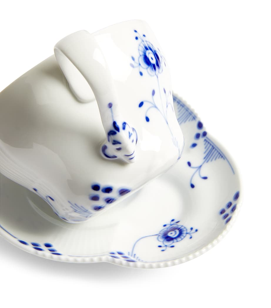 Blue Elements Teacup and Saucer BLUE Image 2