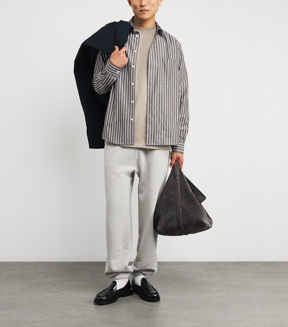 Cotton Stripe Shirt BROWN ST Image 2