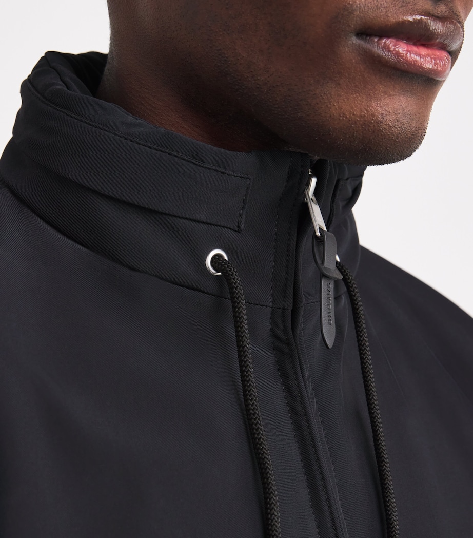 Padded Hooded Jacket NAVY BLUE Image 6