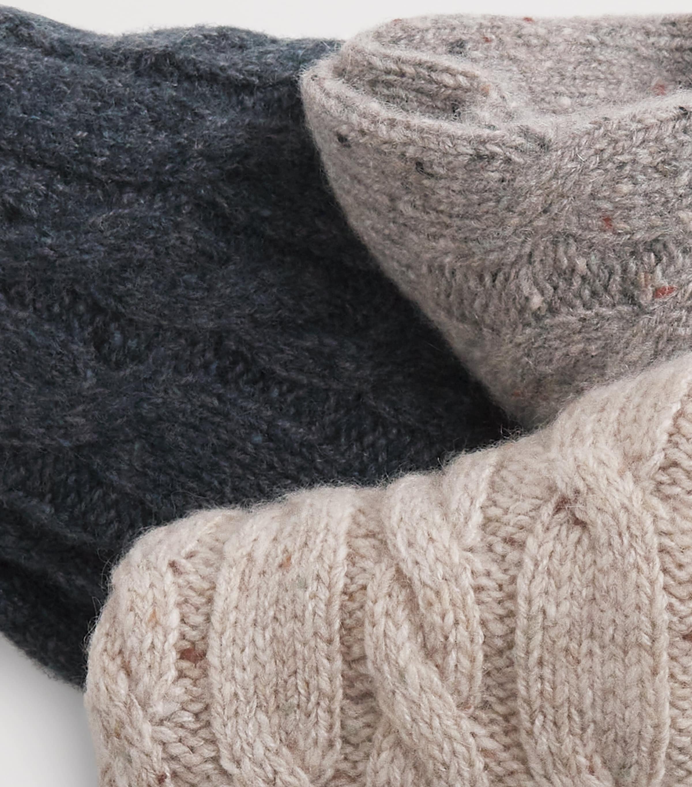 Cashmere-Blend Bed Socks Gift Set (Pack of 3) MULTI Image 3