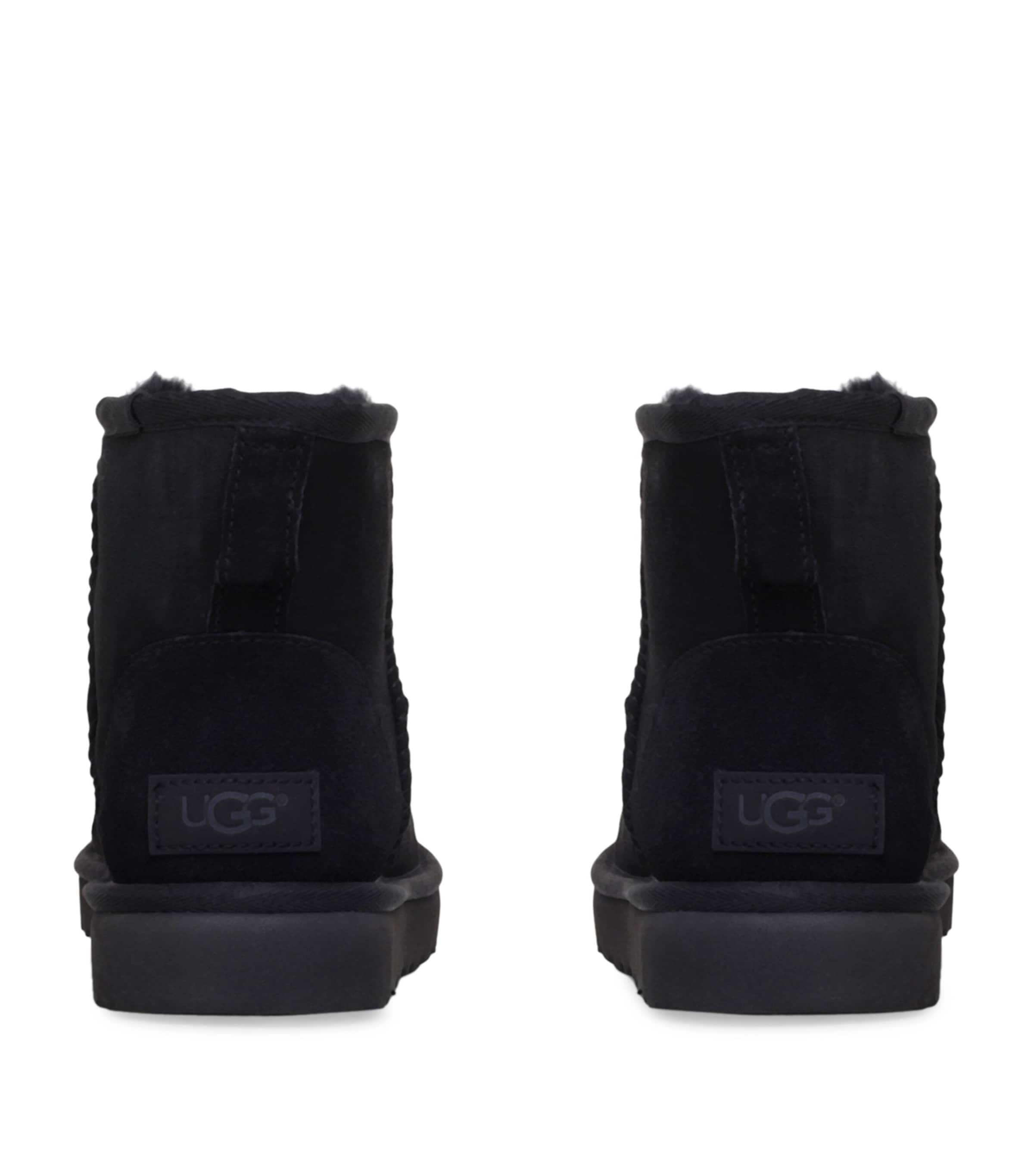 Classic Mini Suede Boots BLACK Image 2
