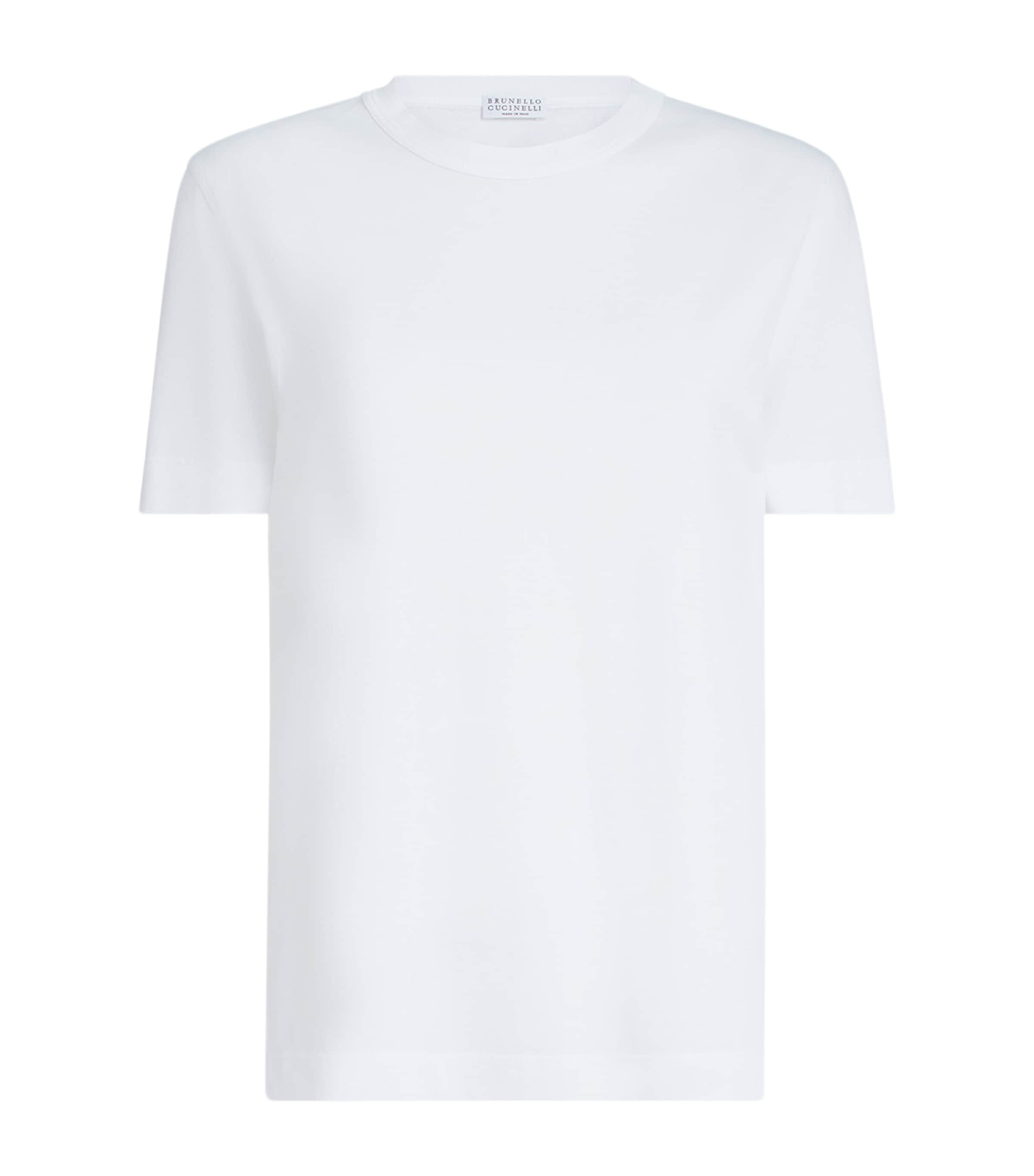 Brunello Cucinelli Cotton Crew-neck T-shirt In White