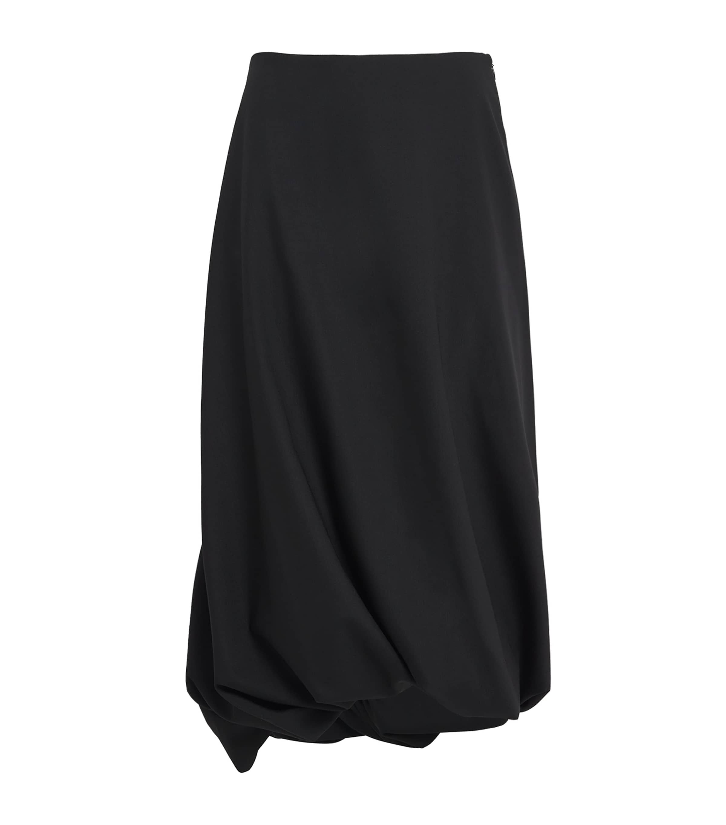 Róhe Womens Twisted Midi Skirt Black Image 1
