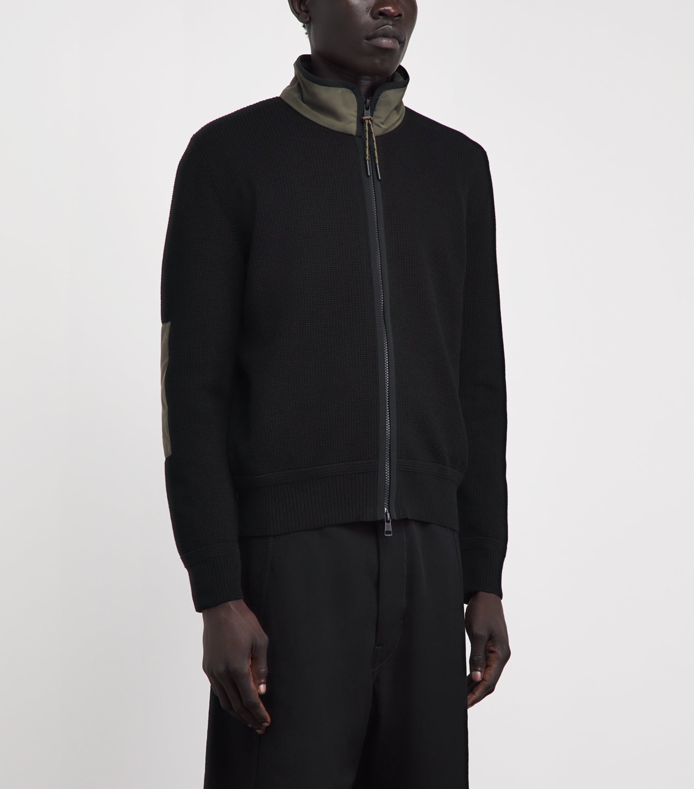 Moncler Mens Cotton Zip-Up Cardigan Image 4