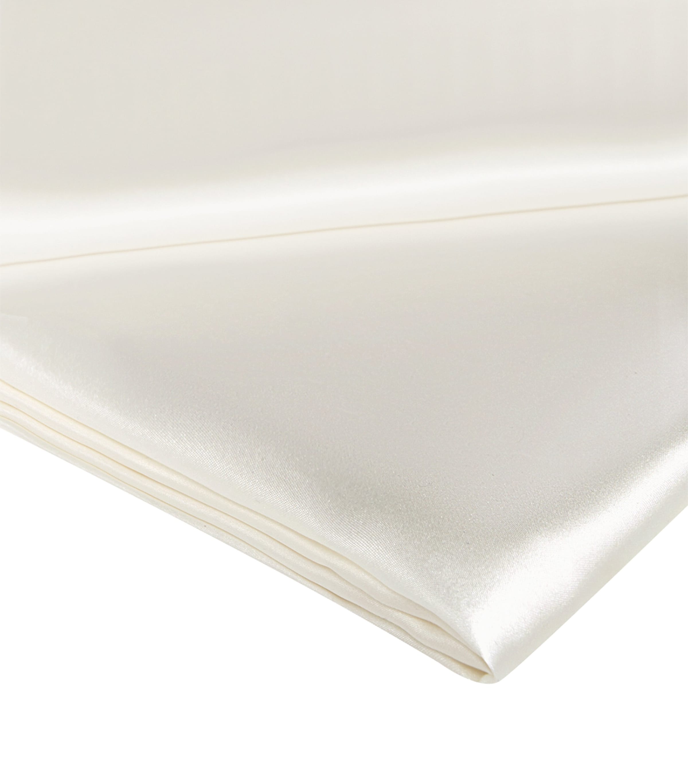 Silk Double Flat Sheet (230cm x 310cm) IVORY Image 1