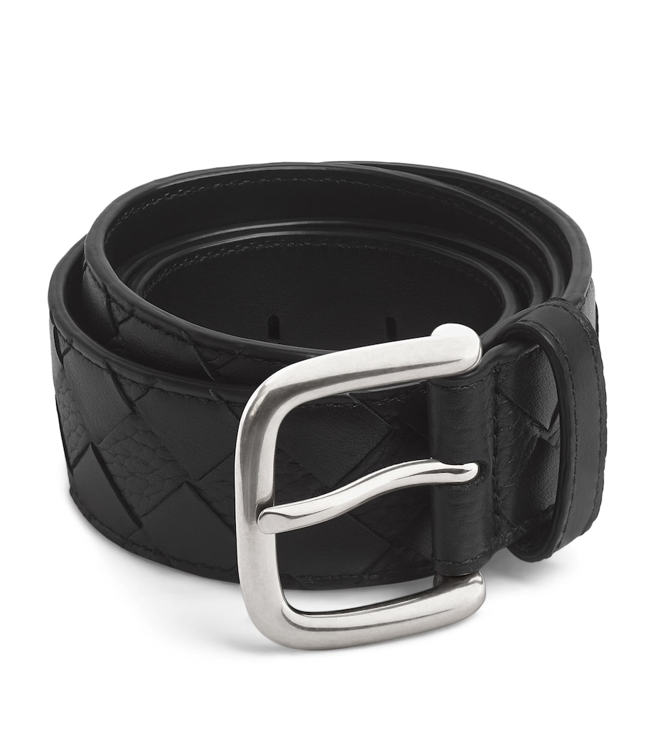 Grained Leather Intrecciato Belt 8803 Image 1