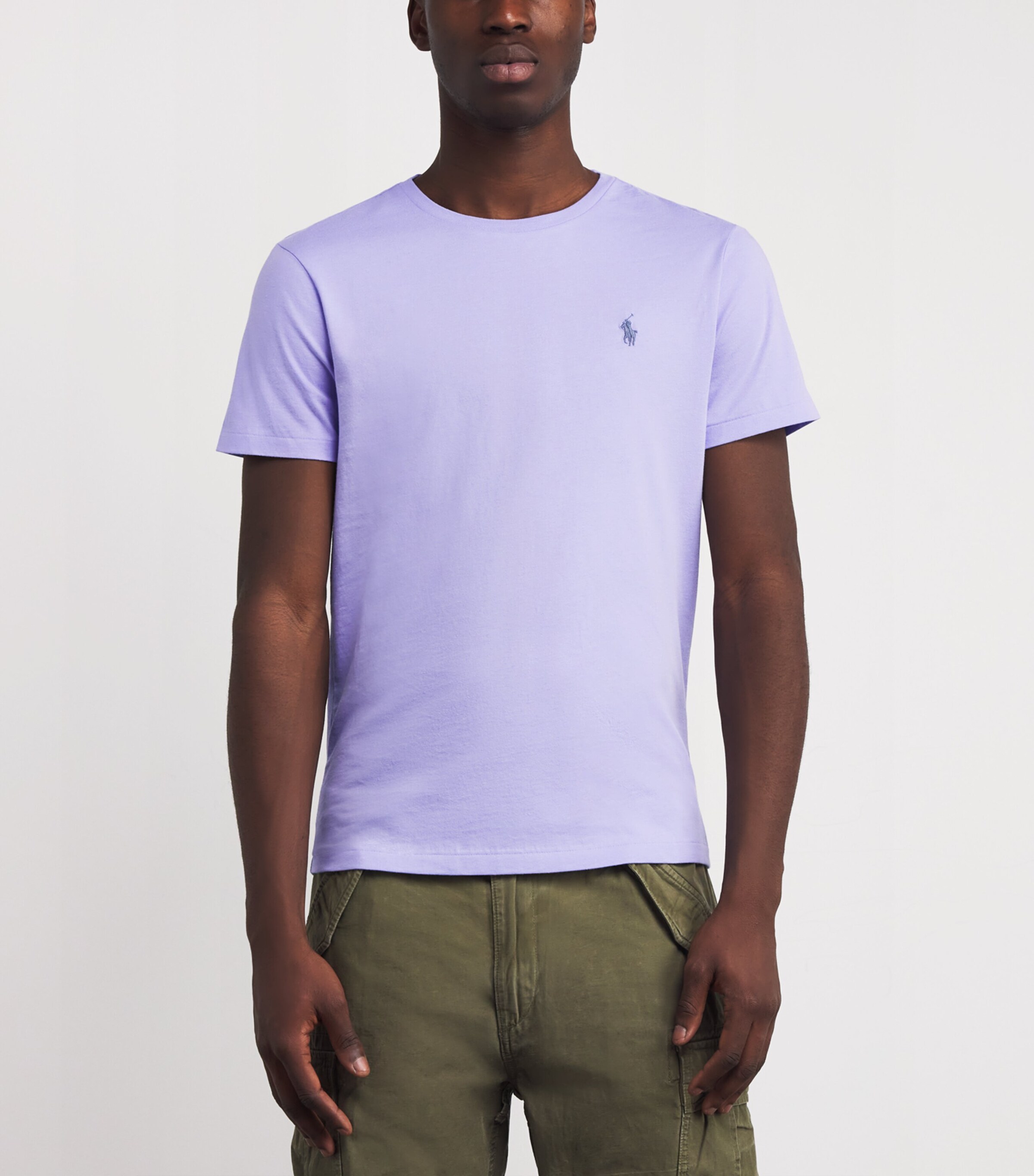 Cotton Logo T-Shirt PURPLE Image 3