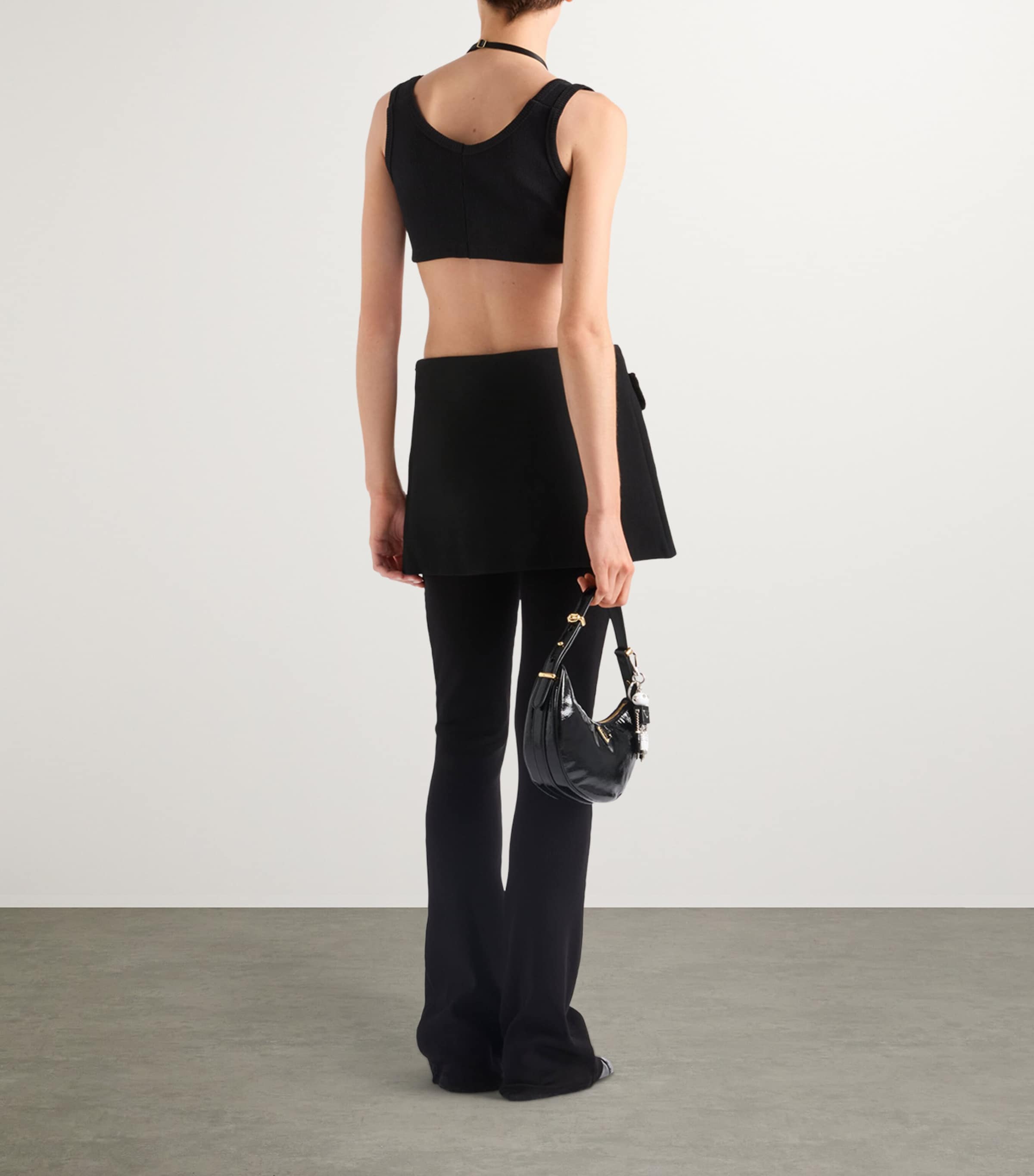 Cotton Triangle Crop Top F0002 Image 3