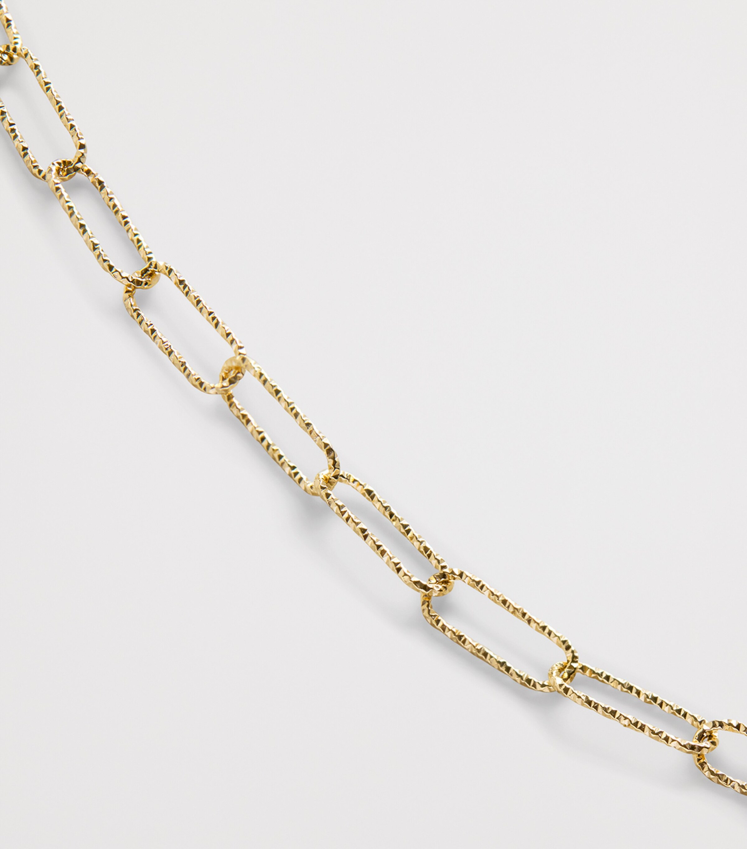 Monica Vinader Yellow Gold Textured Alta Necklace Solid Gold Image 2