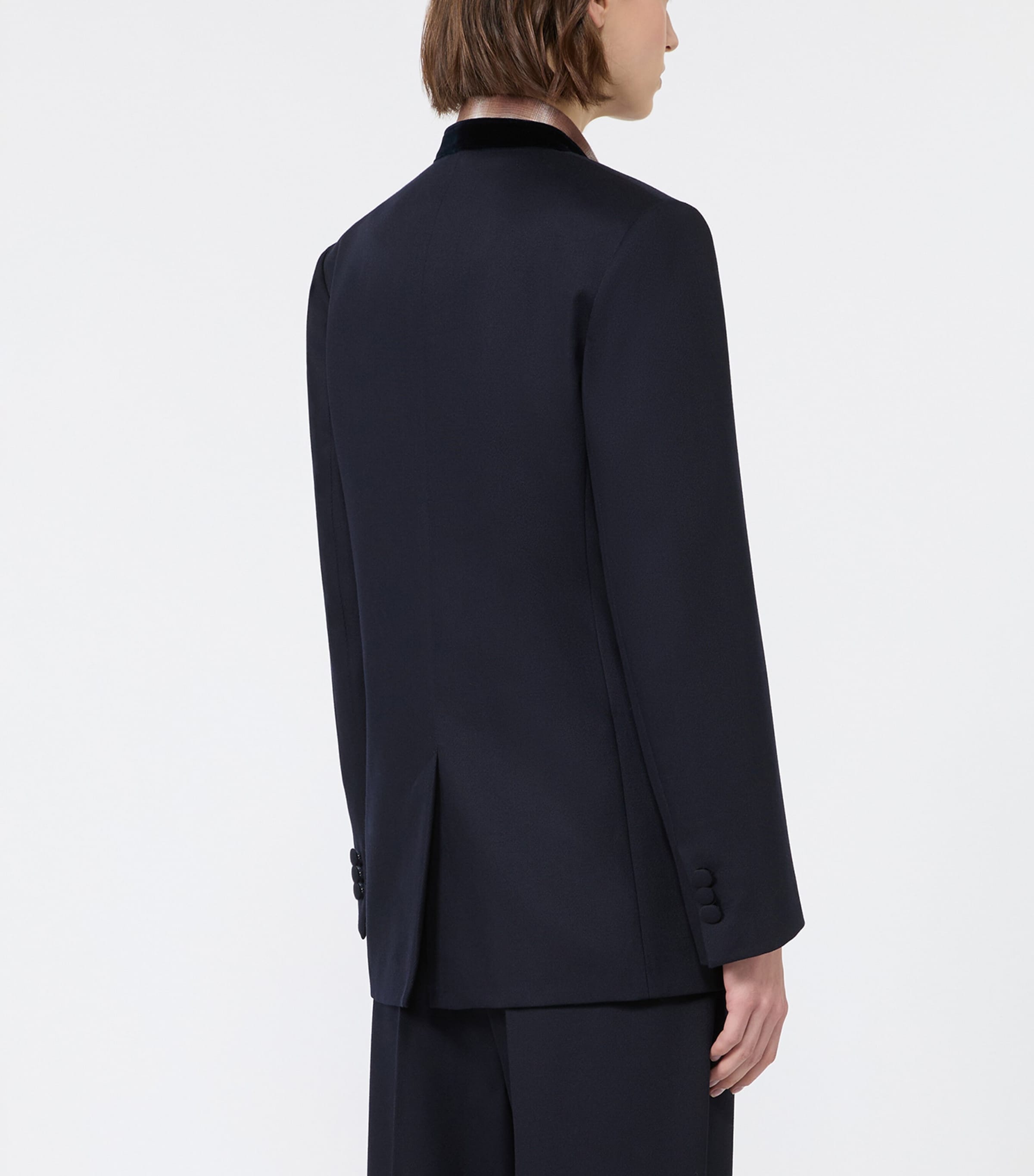 Weekend Max Mara Womens Virgin Wool Blazer Ultramarine Image 4