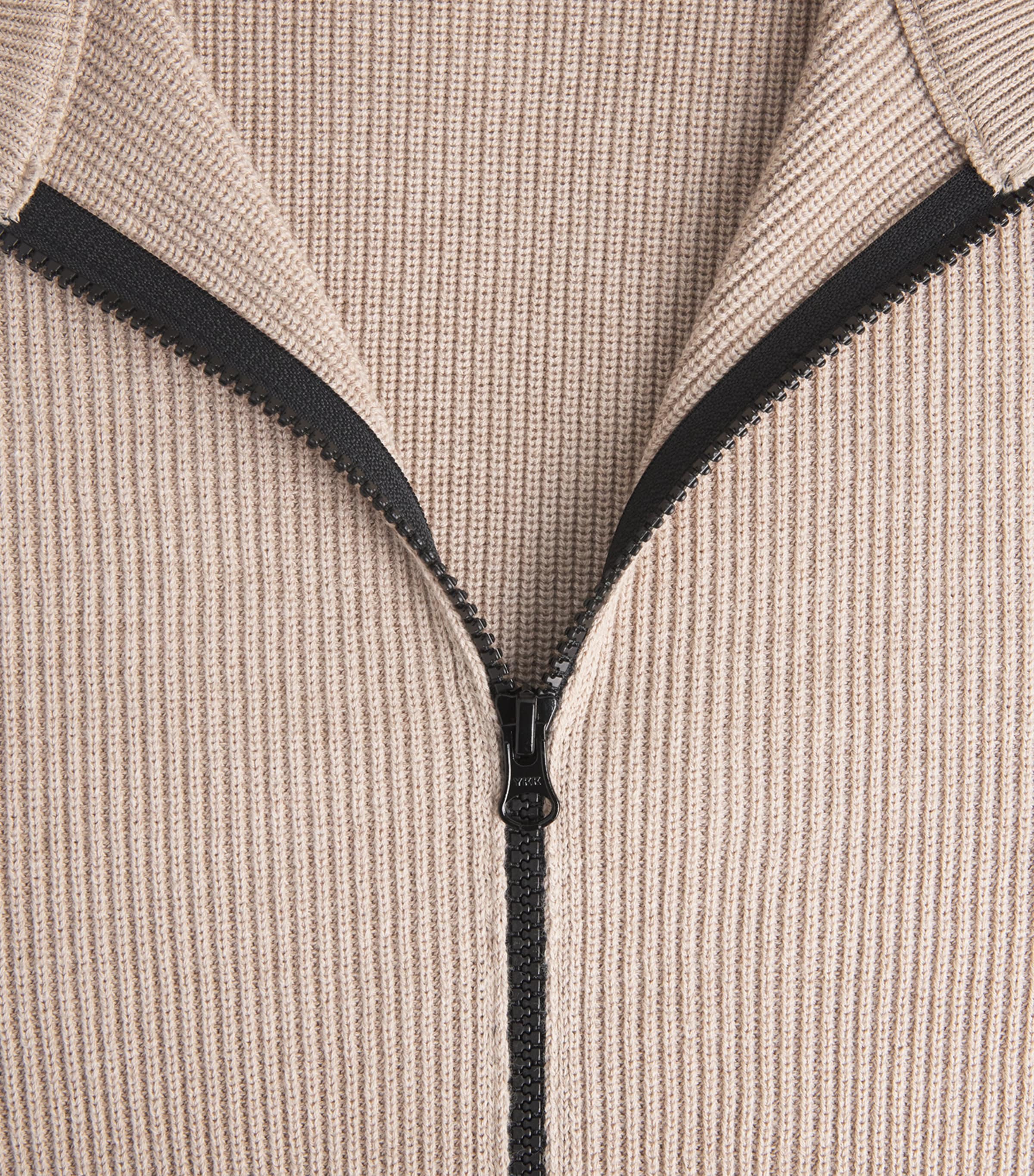 Organic Cotton Zip-Up Sweater V0M9A Image 5