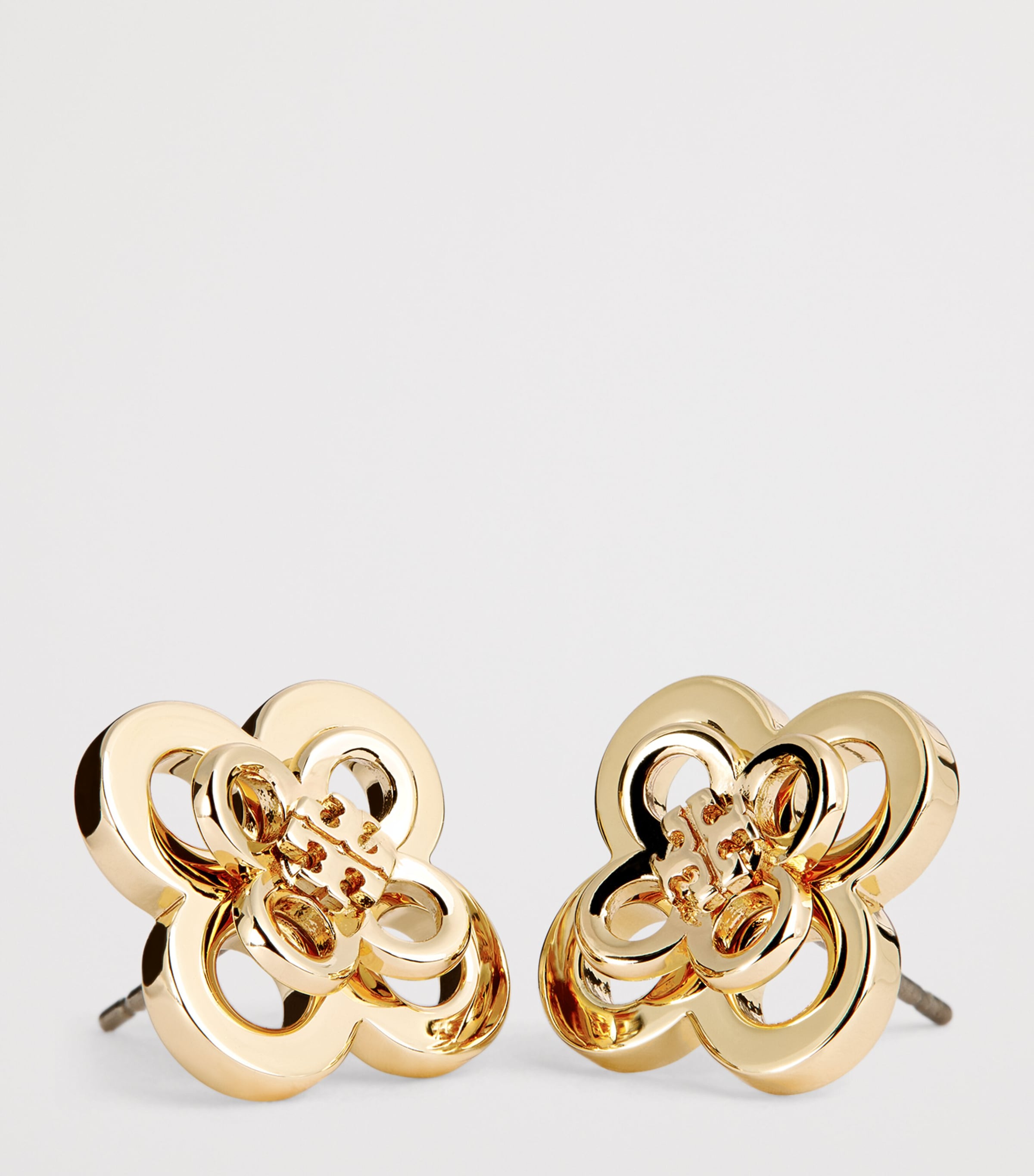 Kira Clover Stacked Stud Earrings 720 TORY GOLD Image 5