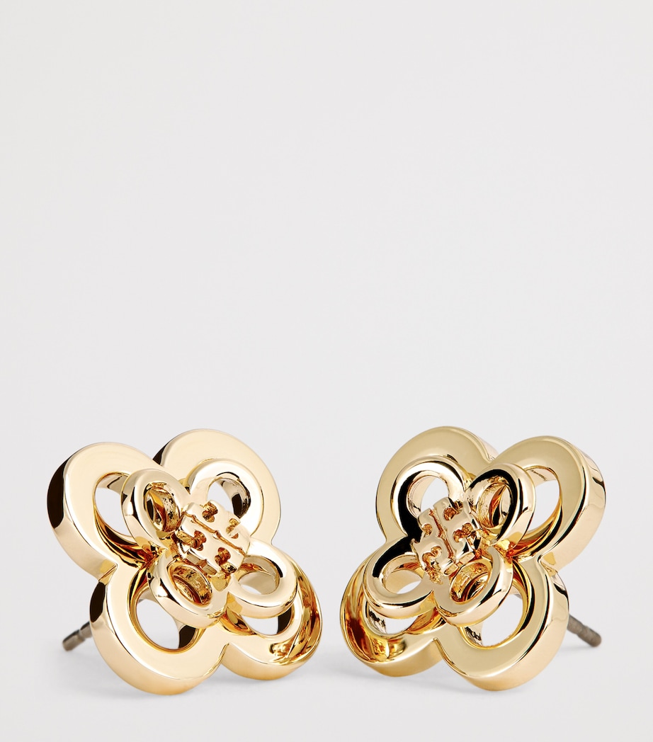 Kira Clover Stacked Stud Earrings 720 TORY GOLD Image 5