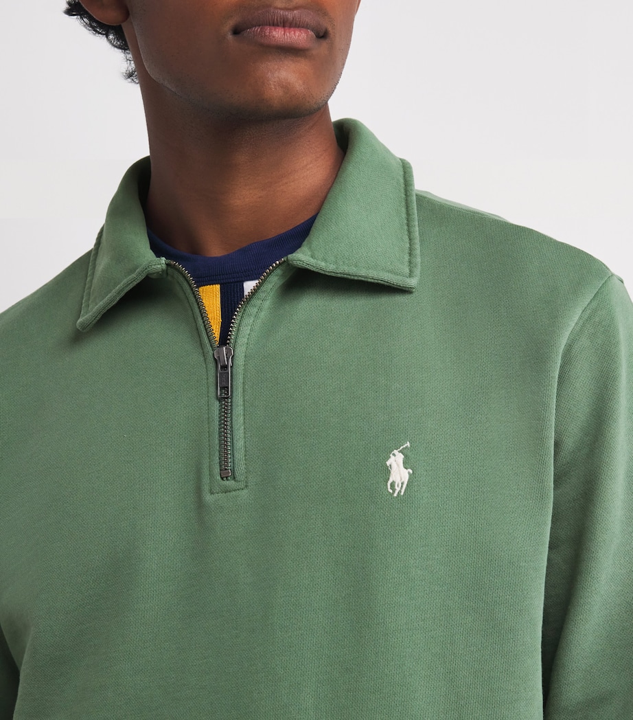 Cotton Polo Pony Sweater FATIGUE Image 6