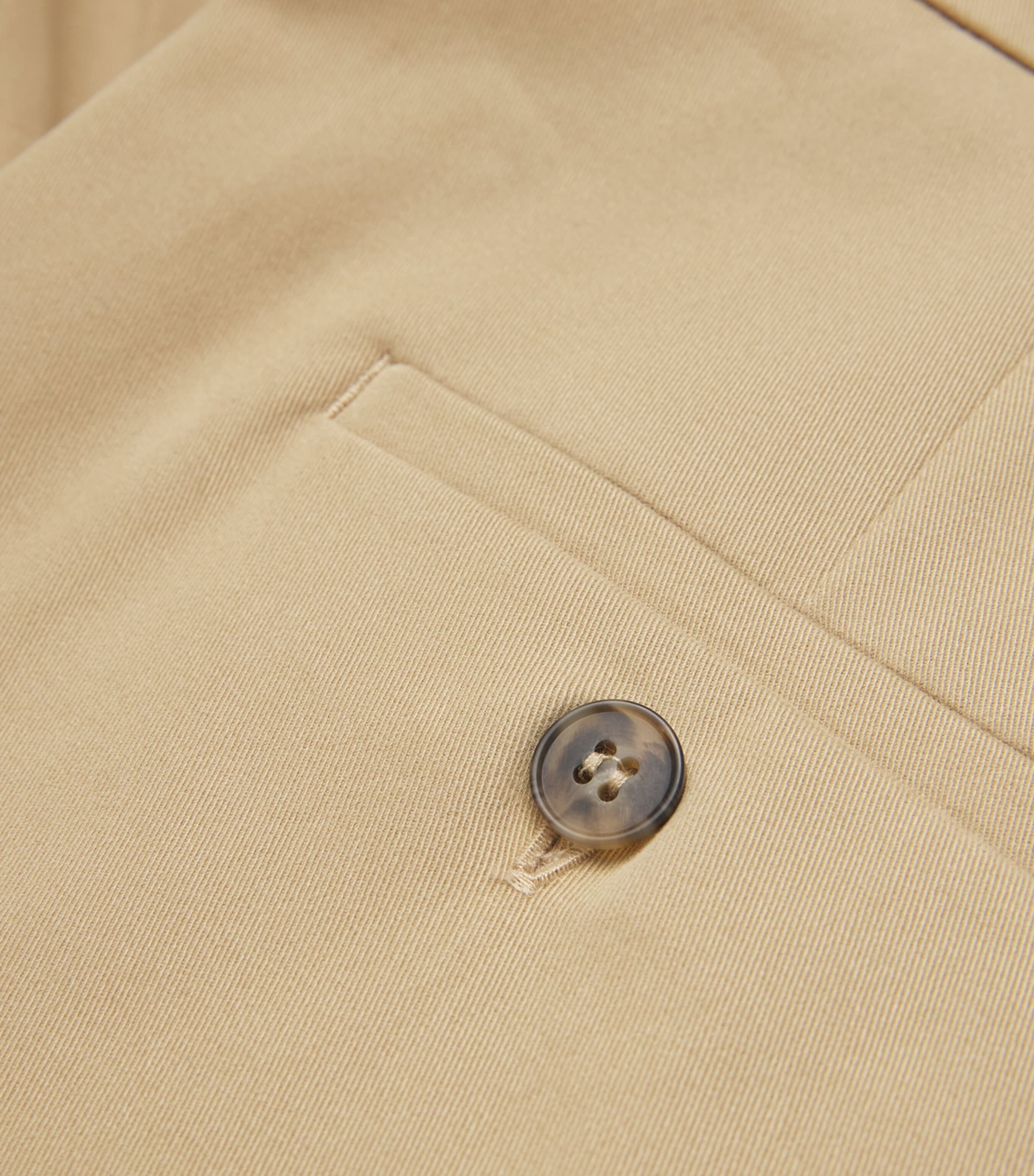 Pleated Wide-Leg Tapered Trousers BEIGE Image 5