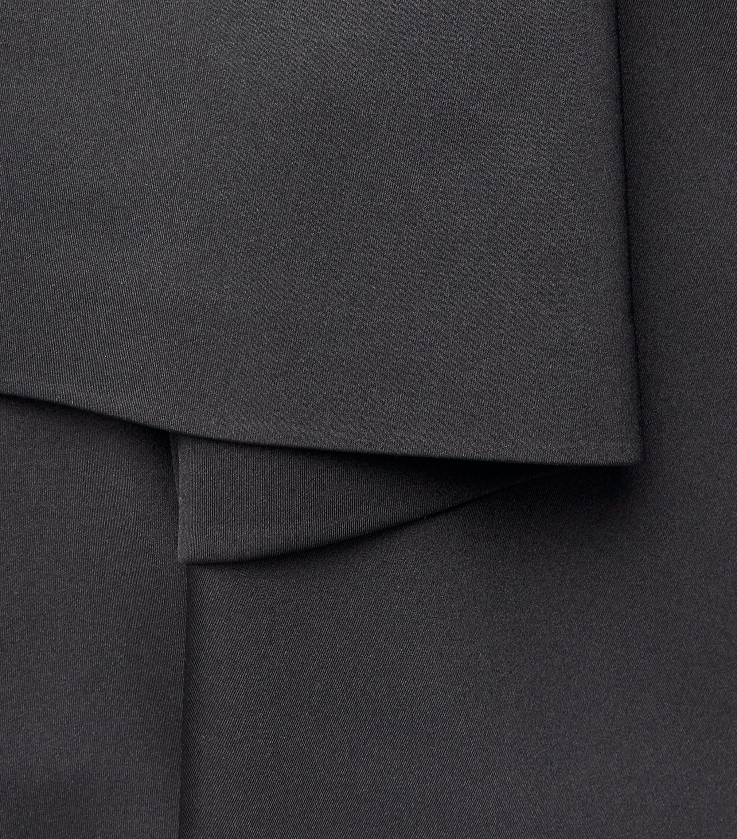 LOEWE Womens High-Neck Cape-Detail Dress Black Image 6