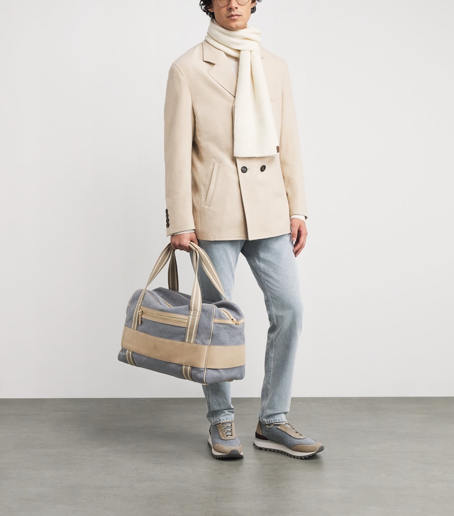 Knitted Low-Top Sneakers GRIGIO MEDIO E TORTO Image 6