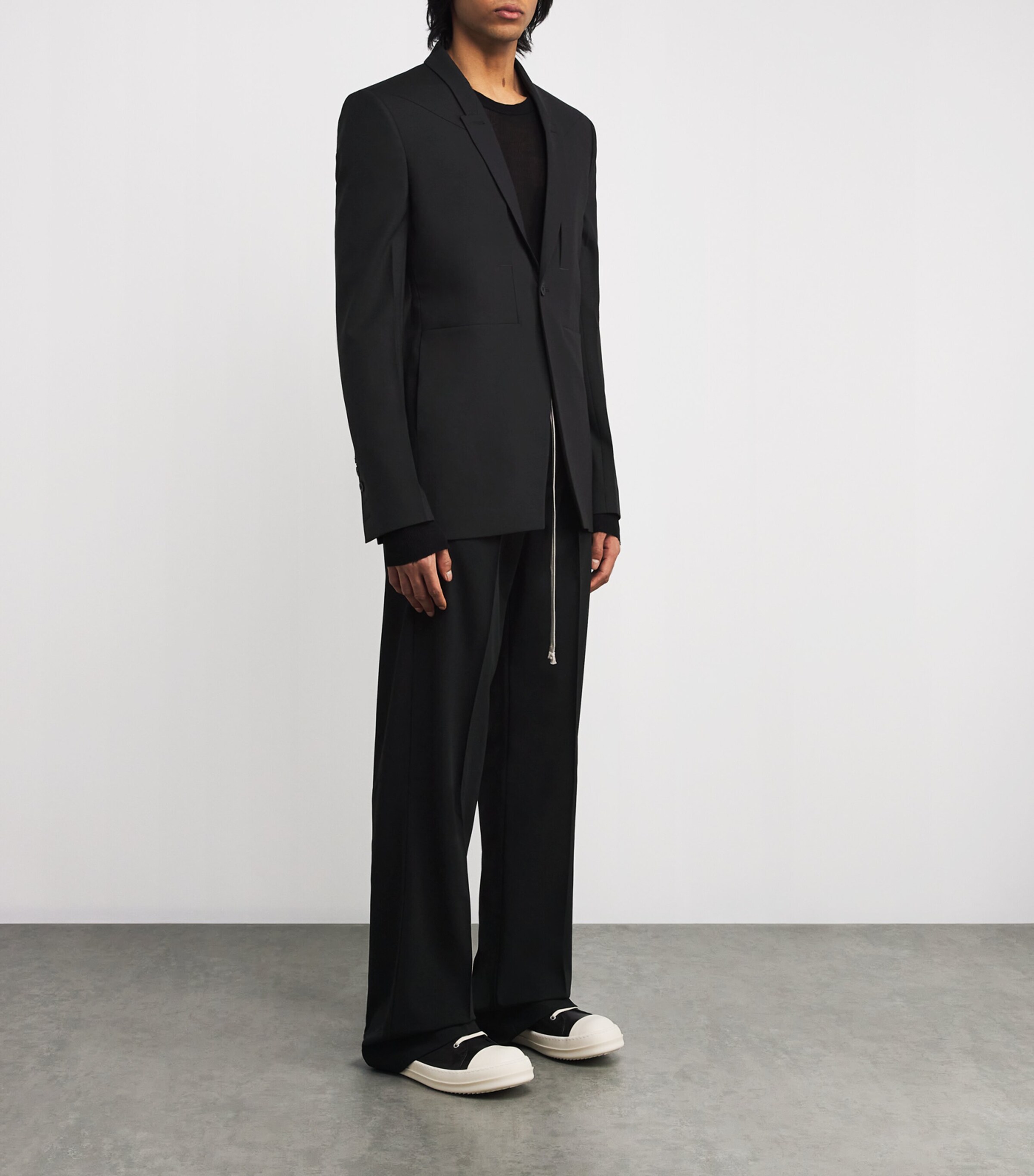Rick Owens Mens Virgin Wool Fog Blazer Image 2