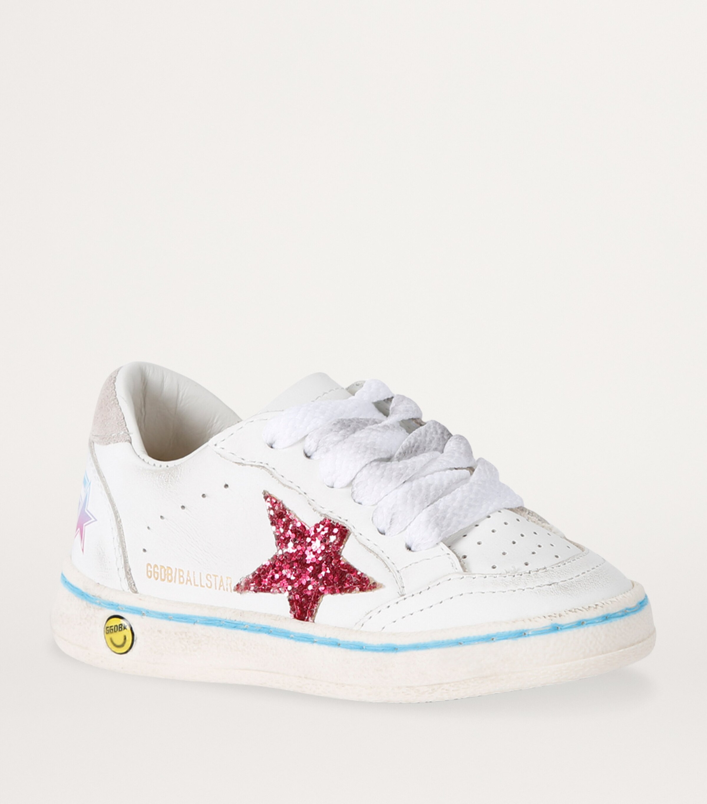 Golden Goose Leather Ball Star Sneakers White/comb Image 3