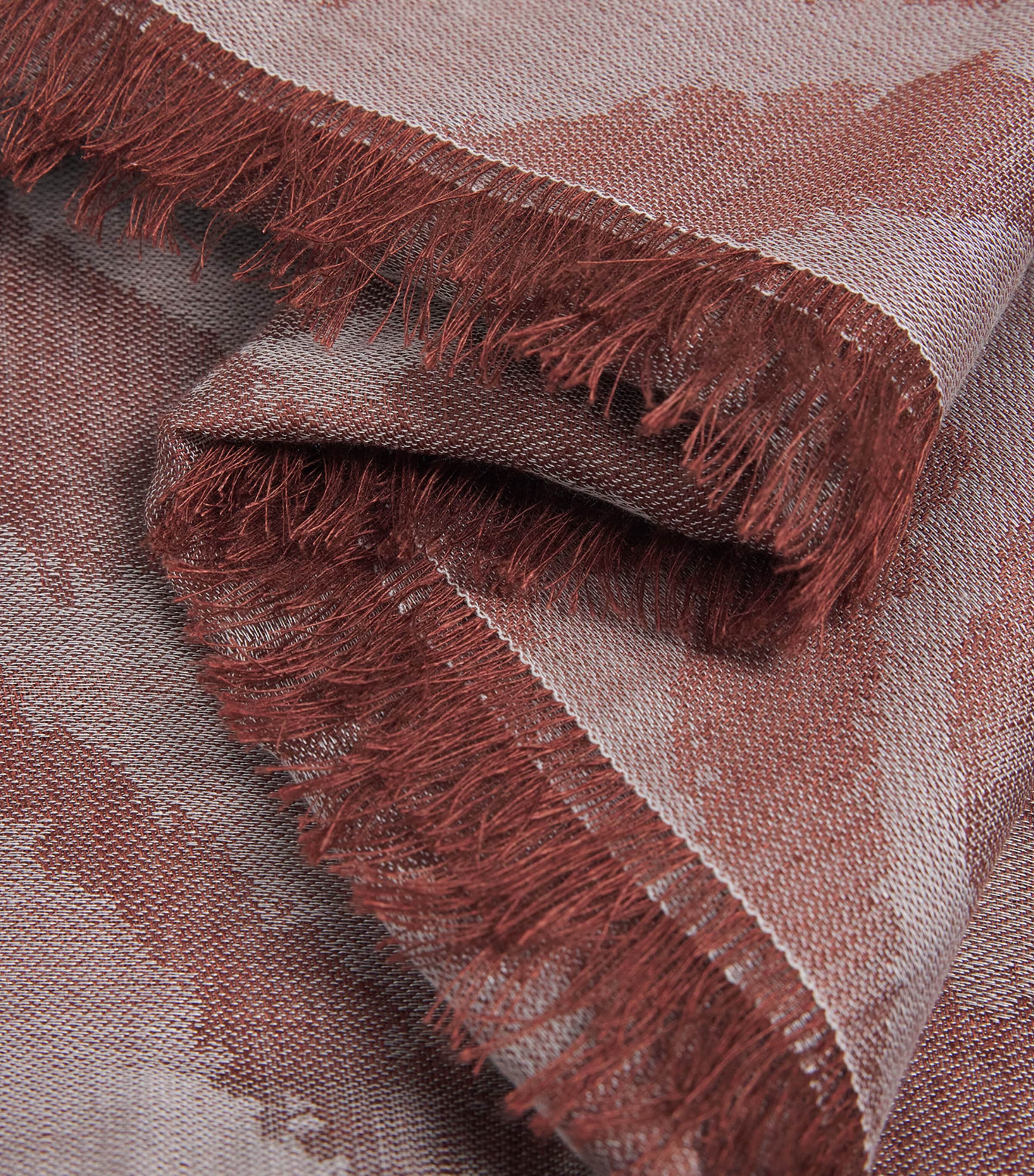 Joseph Linen-Blend Jacquard Aster Scarf Musk Combo Image 4