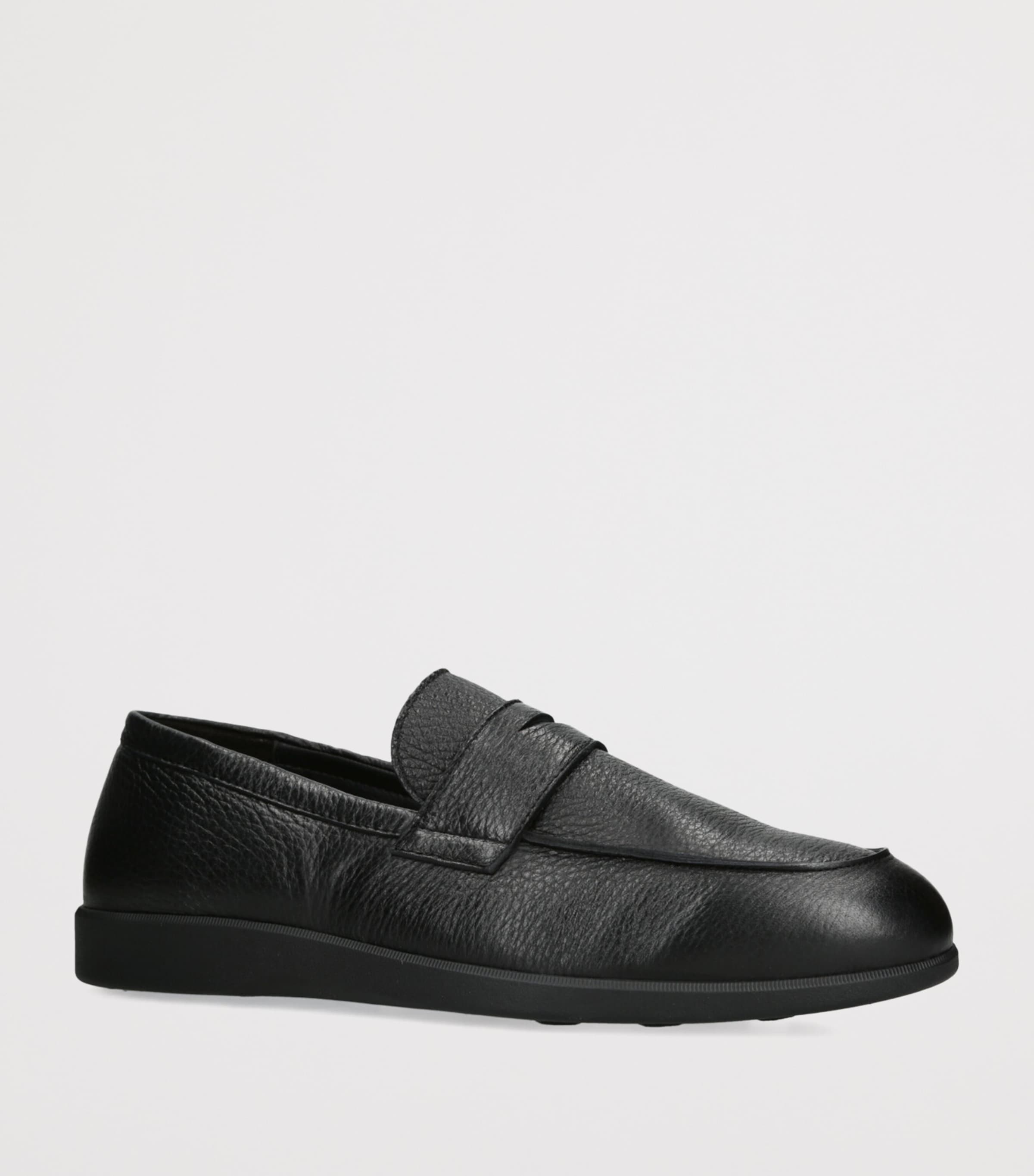 Leather Harley Loafers BLACK Image 3