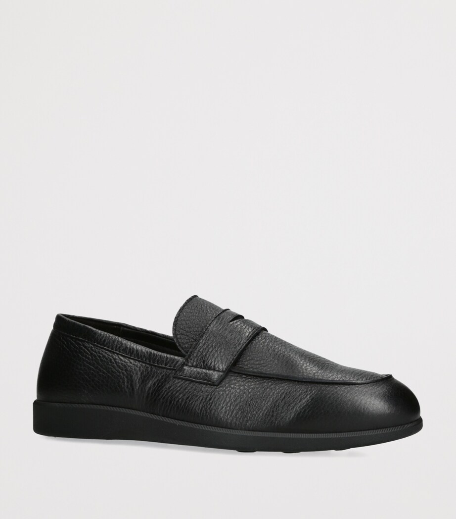Leather Harley Loafers BLACK Image 3