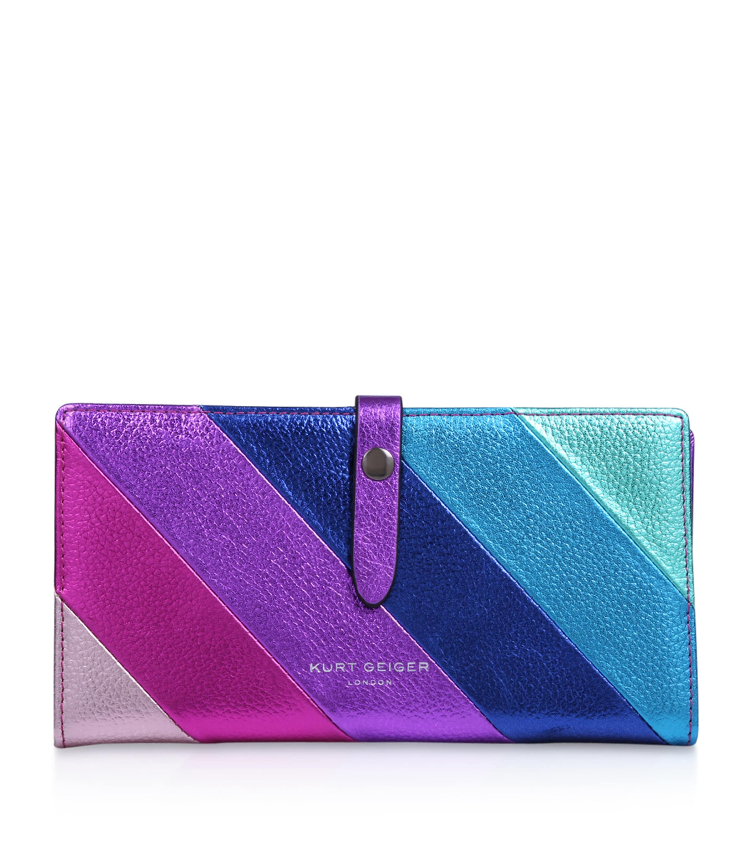 Kurt Geiger Striped Metallic Wallet