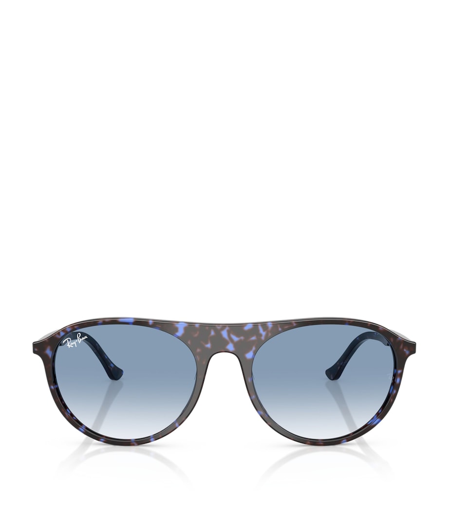 Ray-Ban RB2215 Rounded Square Sunglasses Blue Image 1