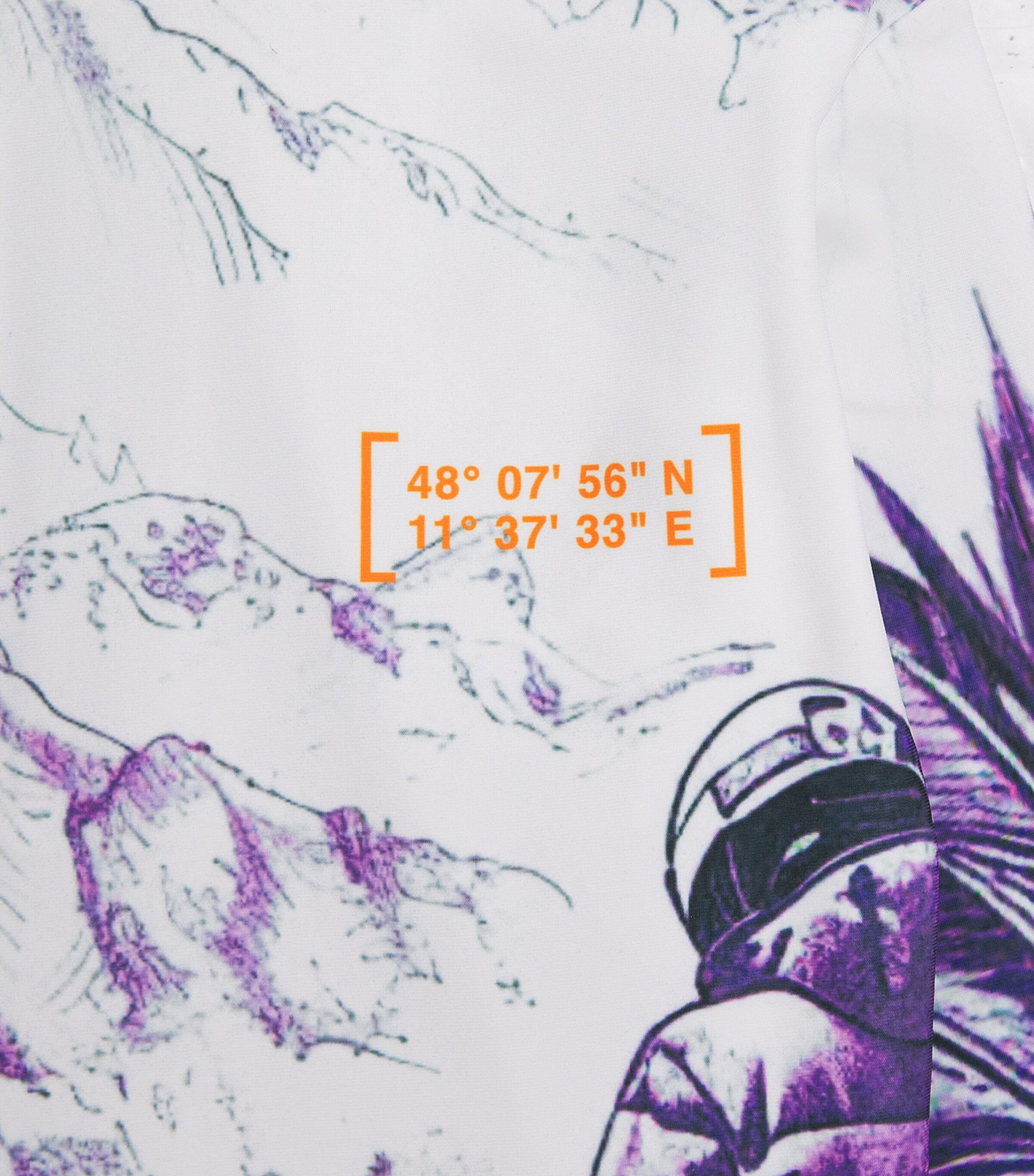 Stretch-Nylon First Layer Printed Chris Top (6-13 Years) A01MULTICOLOUR Image 3