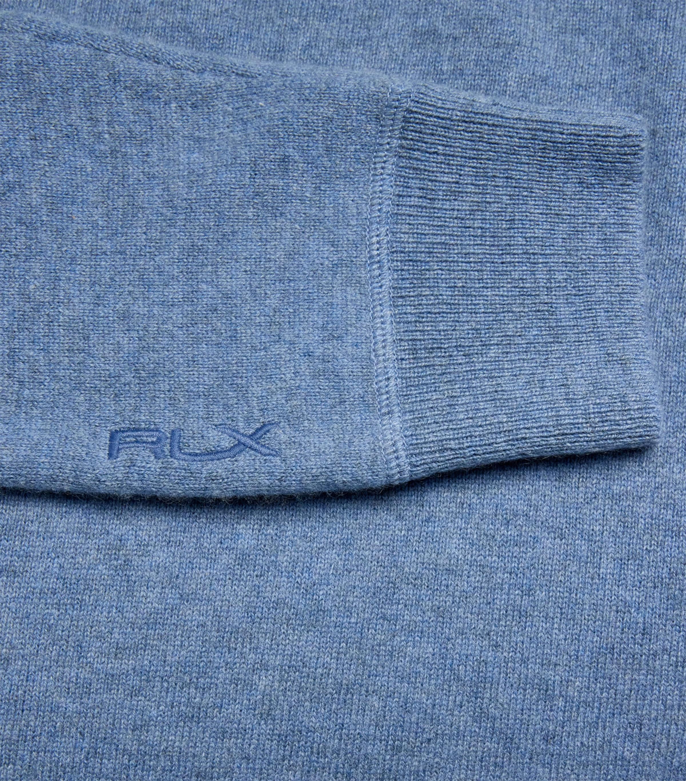 Cashmere Quarter-Zip Sweater MYSTIC BLUE HETR Image 5