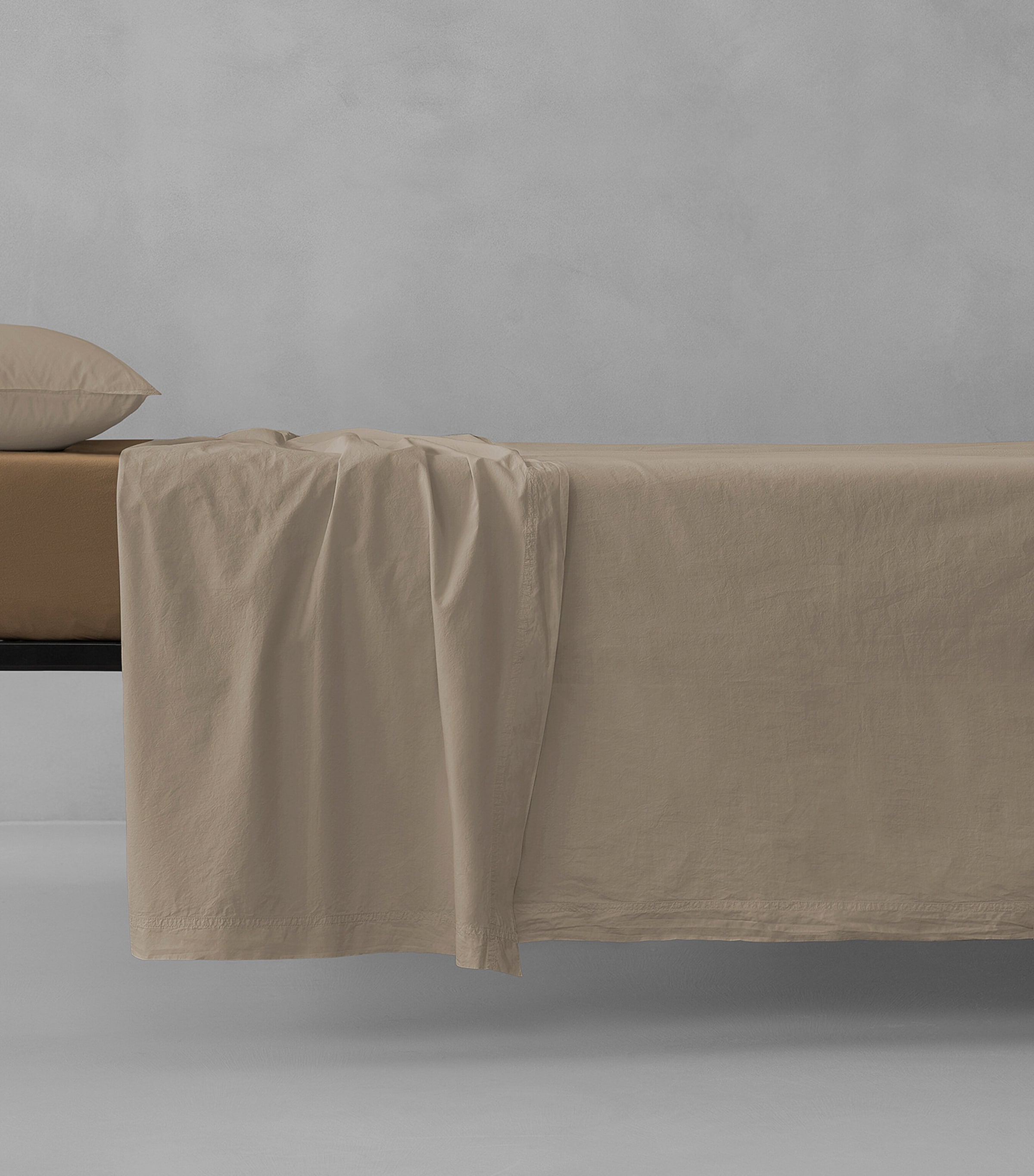 Society Limonta Cotton Nite Super King Flat Sheet (180cm x 200cm) Malto Image 1