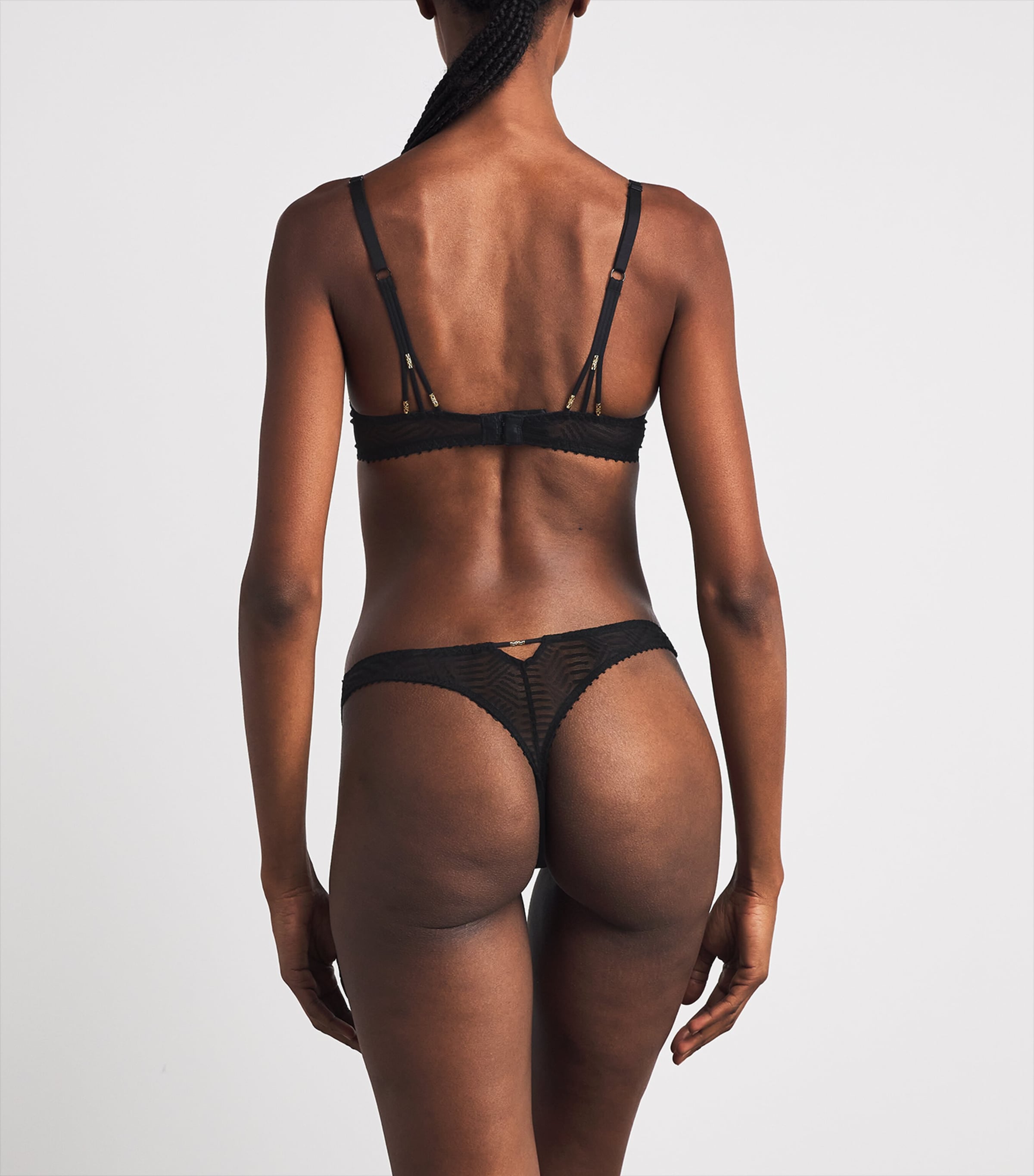 Aubade Womens Vibes Tanga Black Image 3