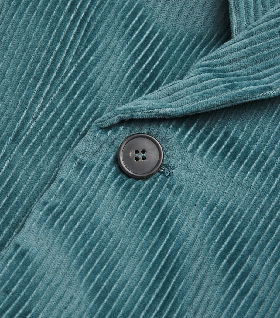 Corduroy Double-Breasted Blazer OIL Image 5