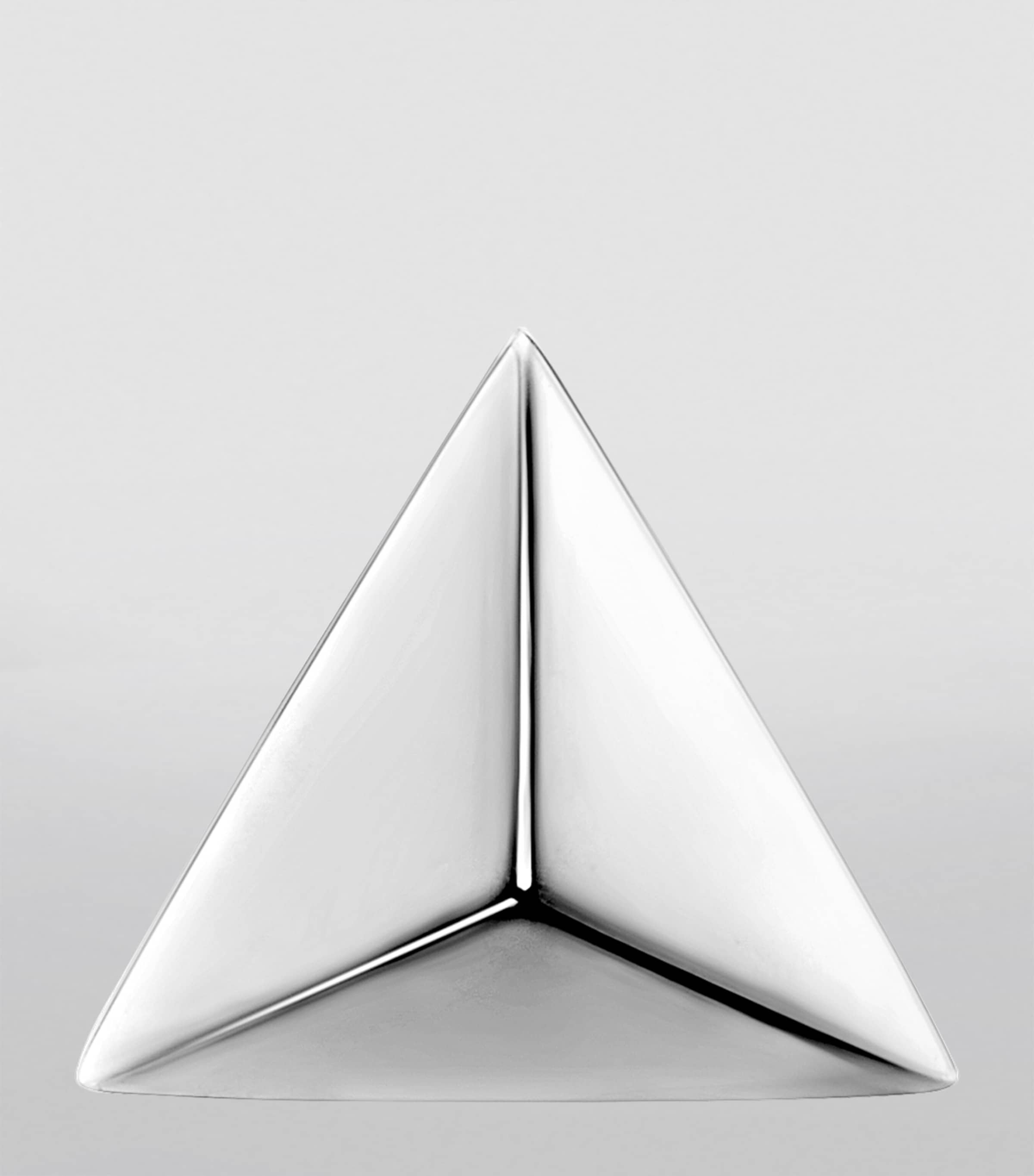 Maria Tash White Gold Faceted Triangle Threaded Stud Earring (5mm) White Gold Image 3