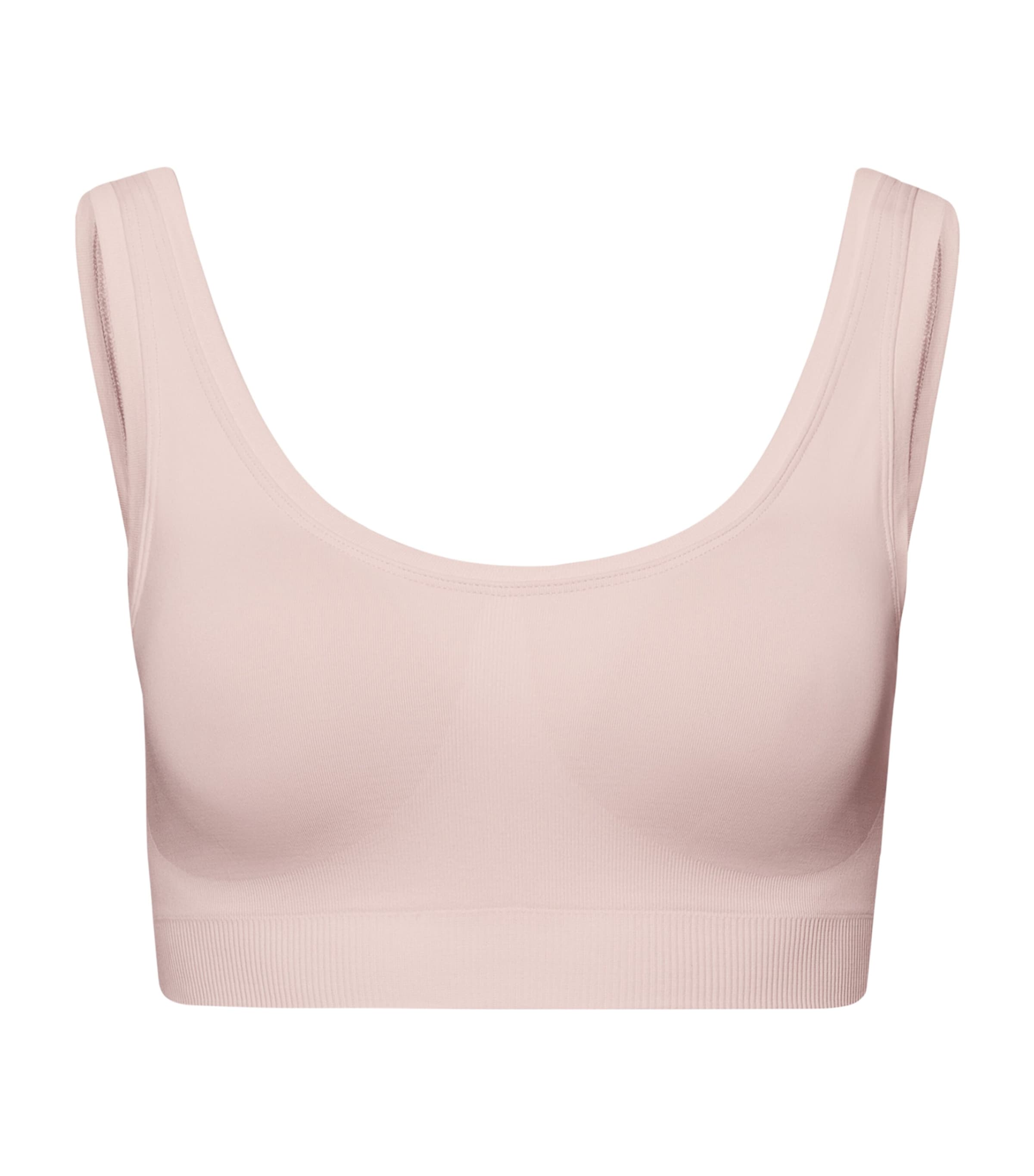 Shop Hanro Touch Feeling Padded Crop Top In Ivory