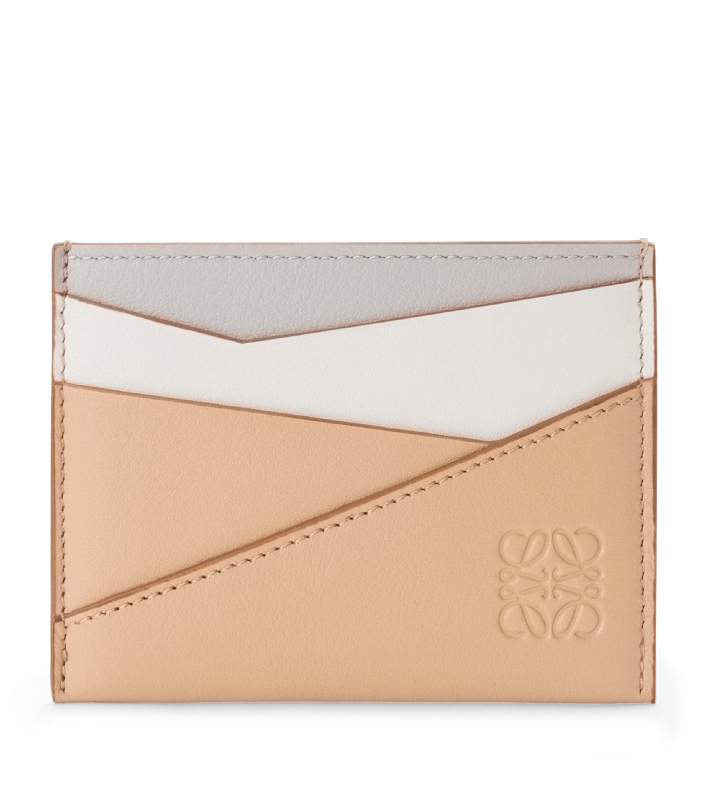 Loewe Leather Puzzle Card Holder In White