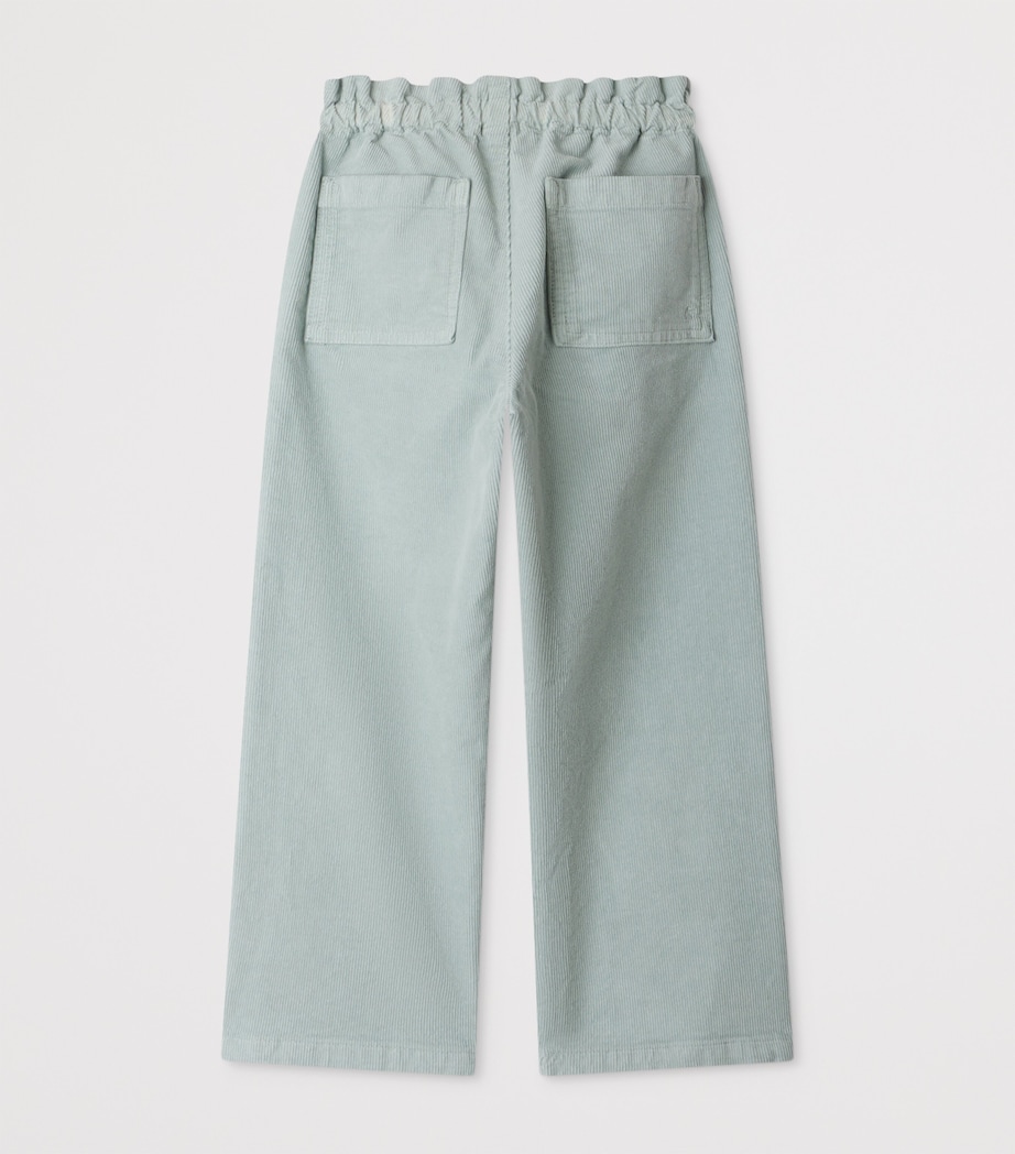 Stretch Cotton Corduroy July Trousers (4-8 Years) VERT CELADON Image 2
